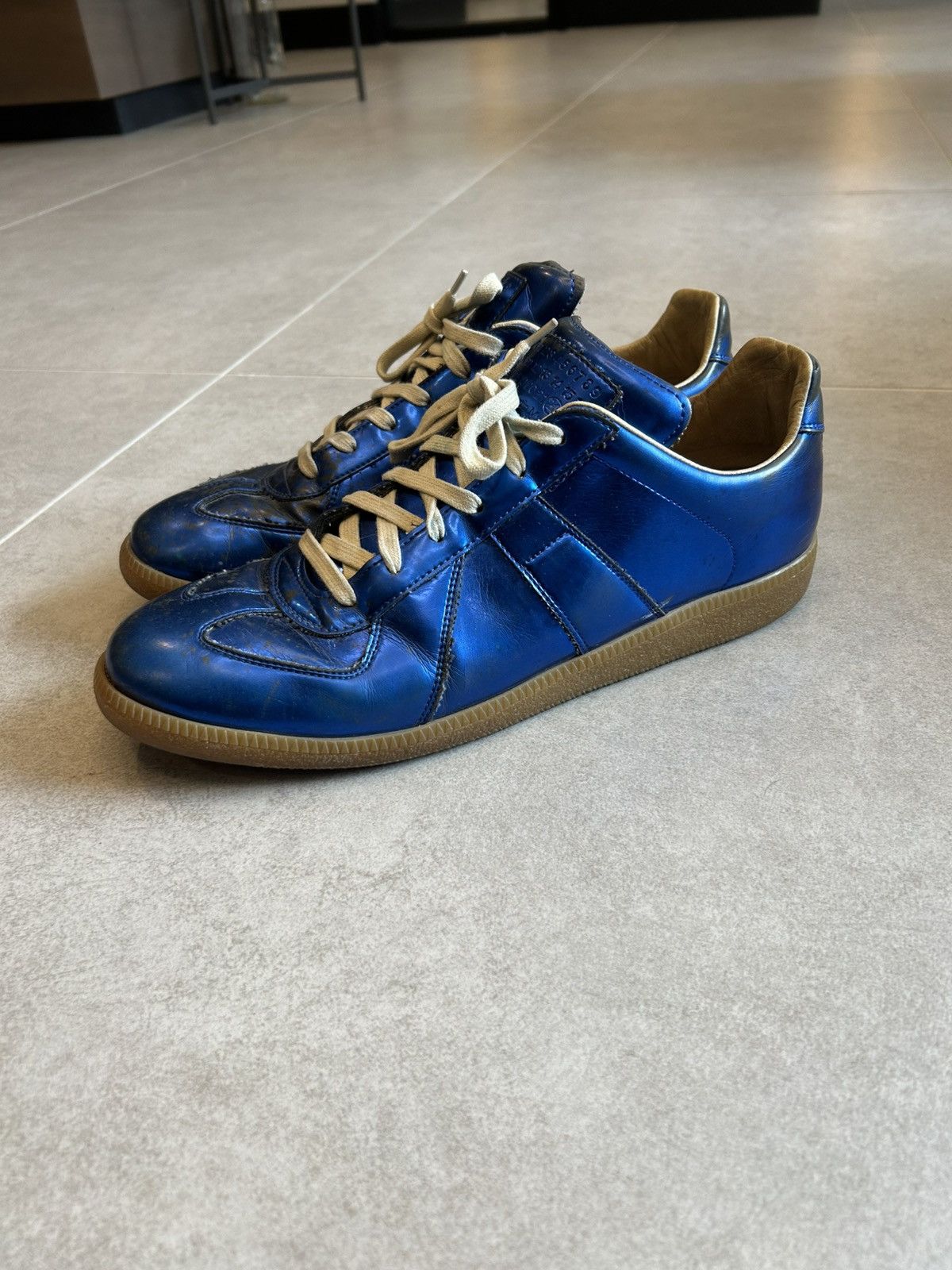 Maison Margiela RARE Margiela GAT Holographic Blue Size US 12 / EU 45 - 2 Thumbnail