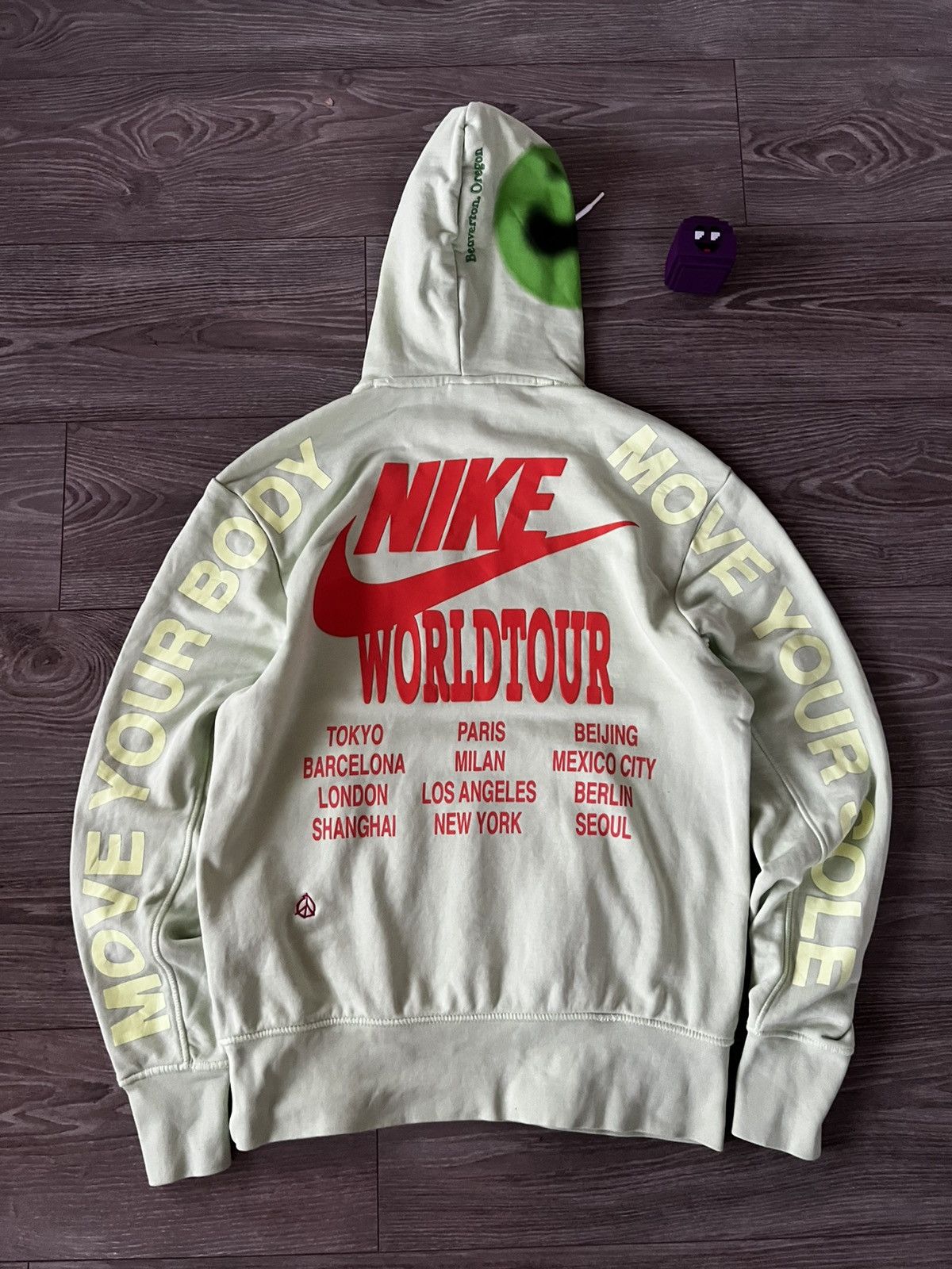 Nike Nike Sportswear World Tour Overprinted Avant Garde Hoodie Size US S / EU 44-46 / 1 - 20 Thumbnail