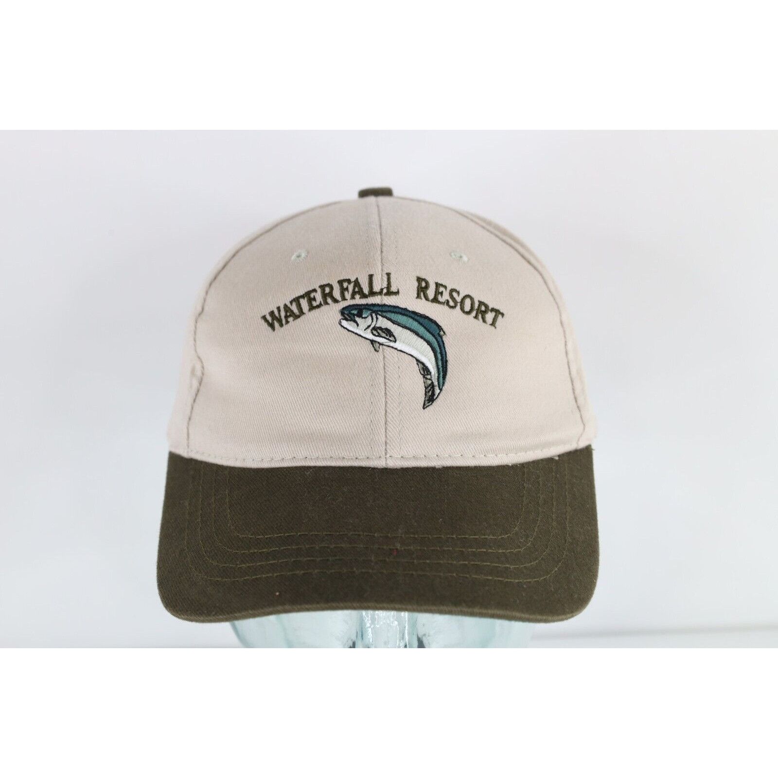 Vintage Vintage 90s Spell Out Waterfall Resort Alaska Fishing Hat Size ONE SIZE - 1 Thumbnail