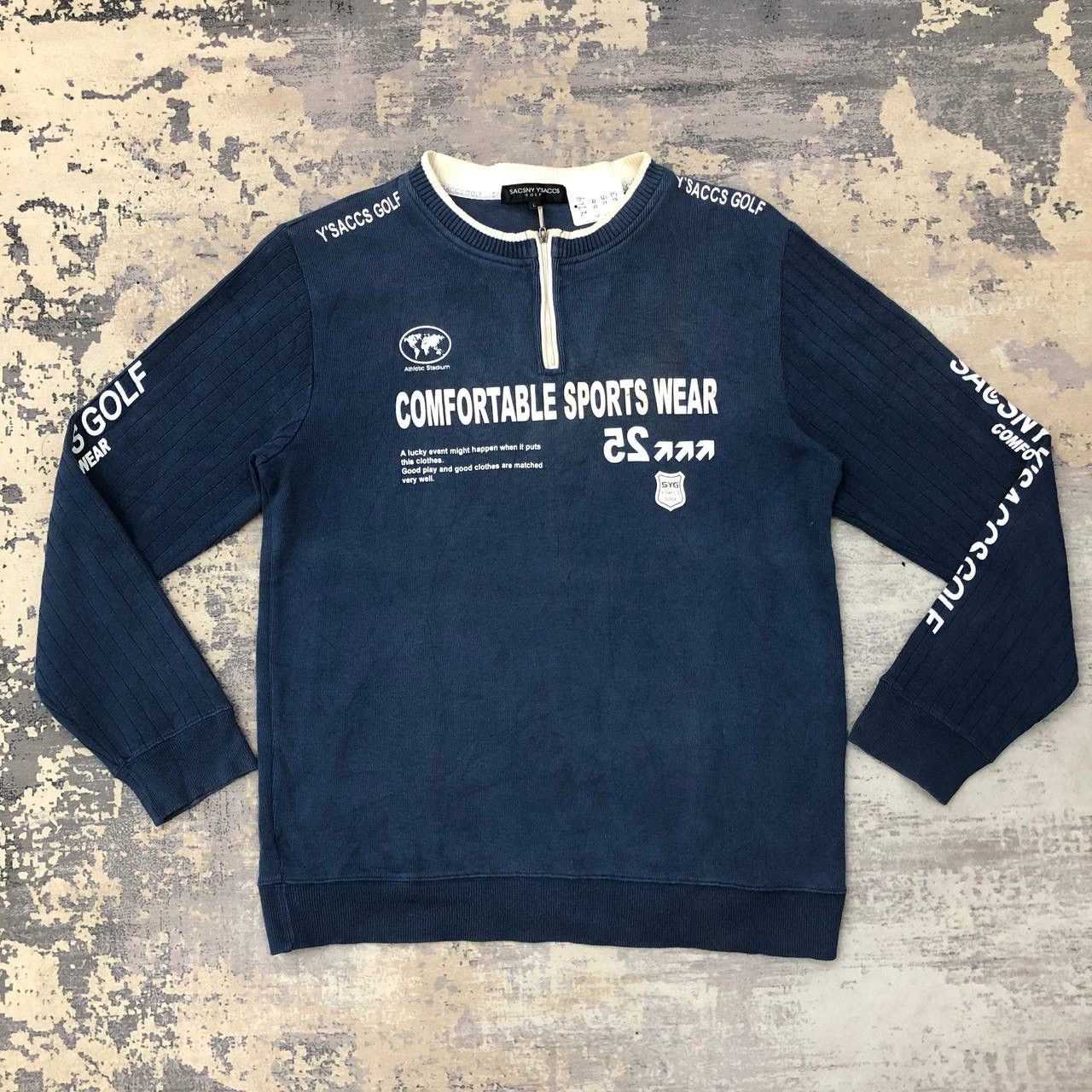 Yohji Yamamoto Y719. SUN FADED SACSNY YSACCS GOLF SWEATSHIRTS Size US M / EU 48-50 / 2 - 1 Thumbnail