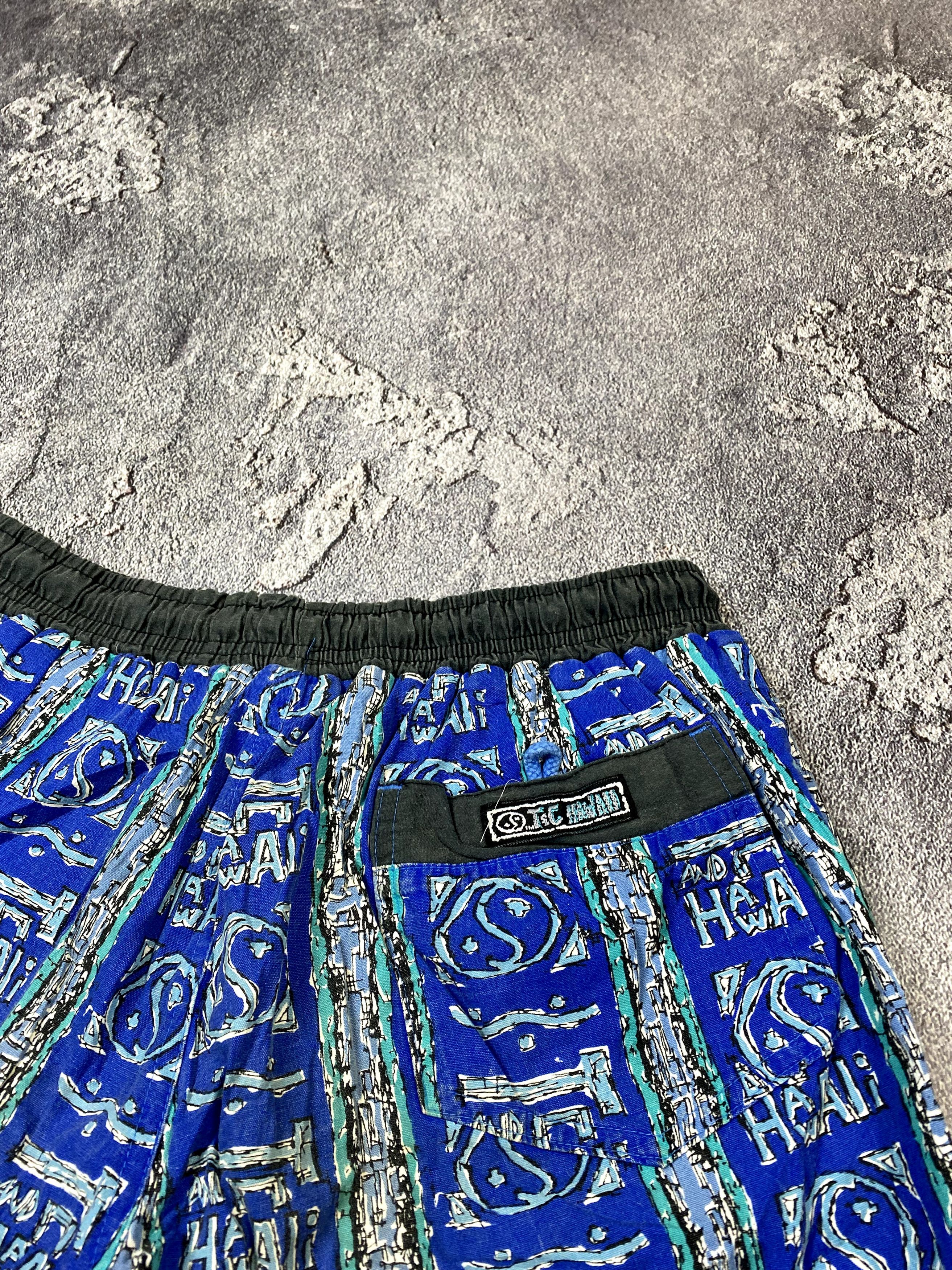 Other 🌊Vintage Hawaii Surf Shorts Y2K Tribal Beachcore Grail 🌊 Size US 30 / EU 46 - 6 Thumbnail