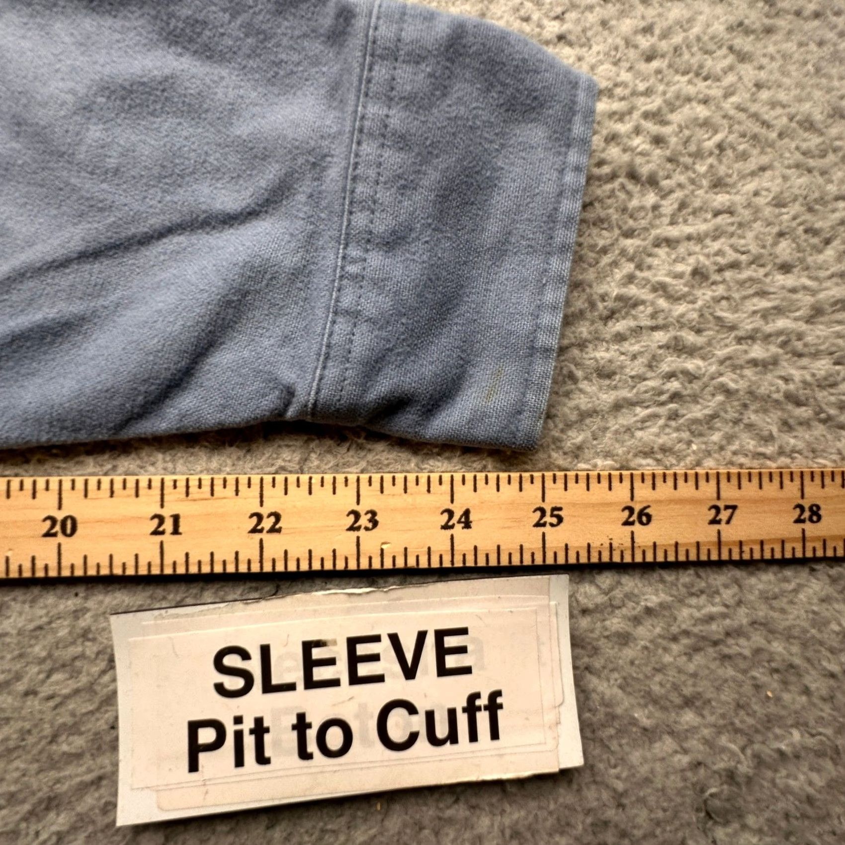 Vintage VINTAGE Woolrich Flannel Long Sleeve Shirt Mens XL Blue Gray Long Chamois Pockets 90s Outdoor Workwear Mens Size US XL / EU 56 / 4 - 7 Thumbnail