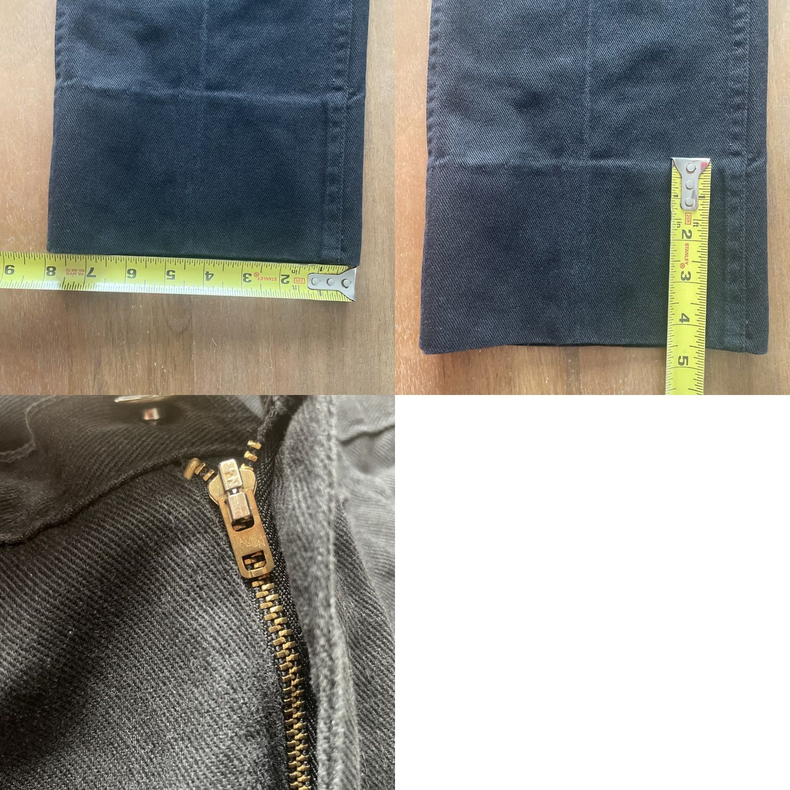 Vintage VINTAGE Oshkosh B'gosh Denim Carpenter Jeans 28x32 Black Union Made USA 80s 50s 60s 70s Workwear Mens Straight 5-Pocket Denim Tailor Hemmed Size US 28 / EU 44 - 8 Thumbnail