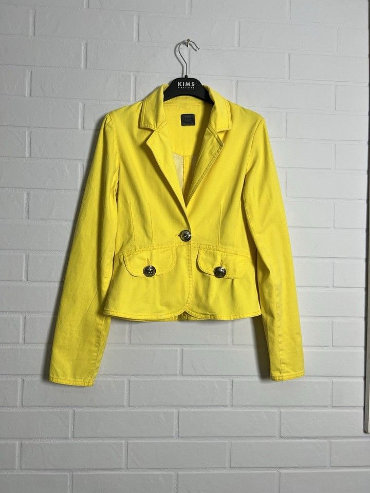 Versace Versace Jeans Couture Vintage Blazer Jacket Yellow Size S Size S / US 4 / IT 40 - 1 Thumbnail