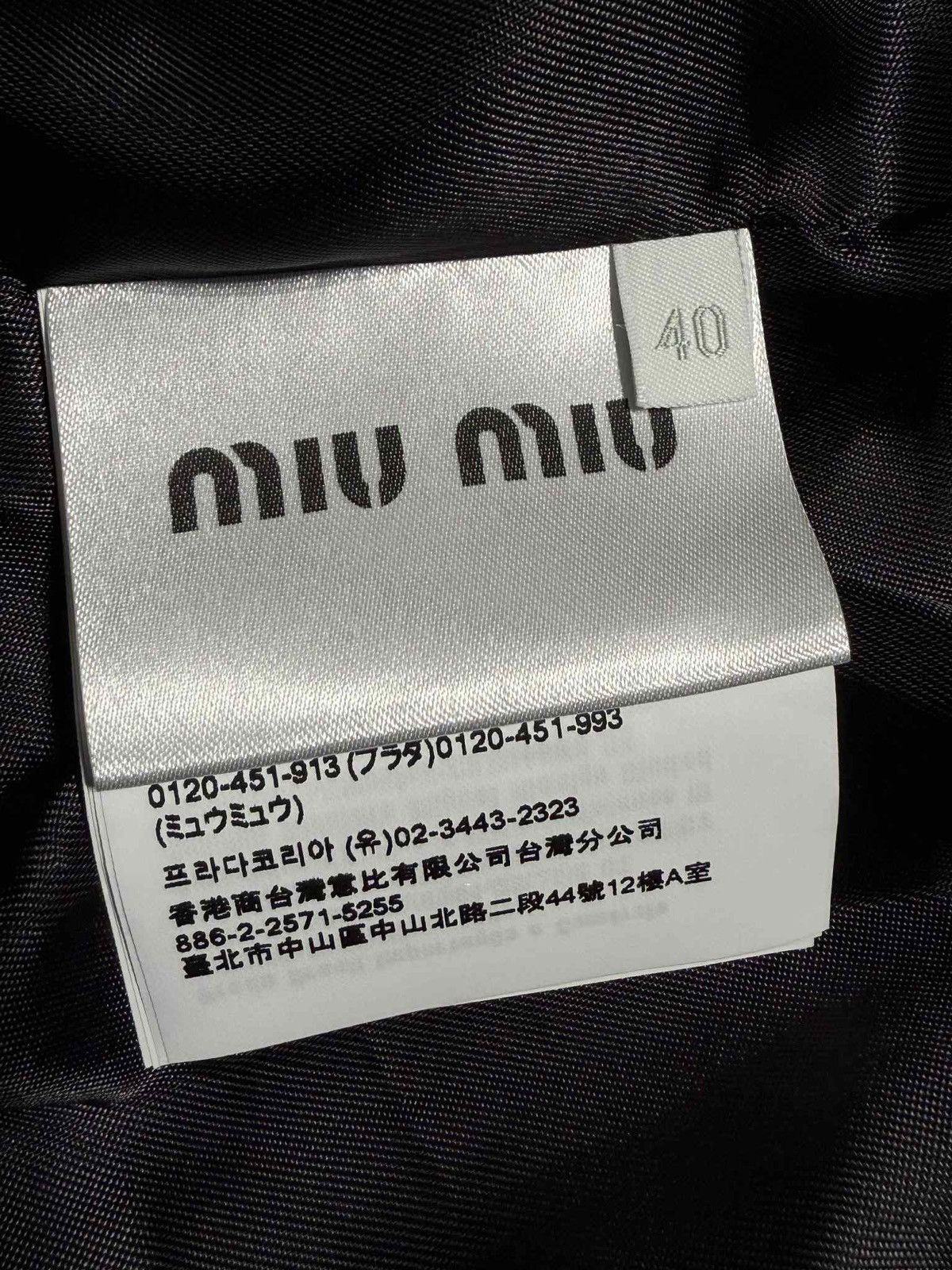 Miu Miu Miu Miu Bleu Single-Breasted Pinstripe Coat Size US M / EU 48-50 / 2 - 11 Thumbnail
