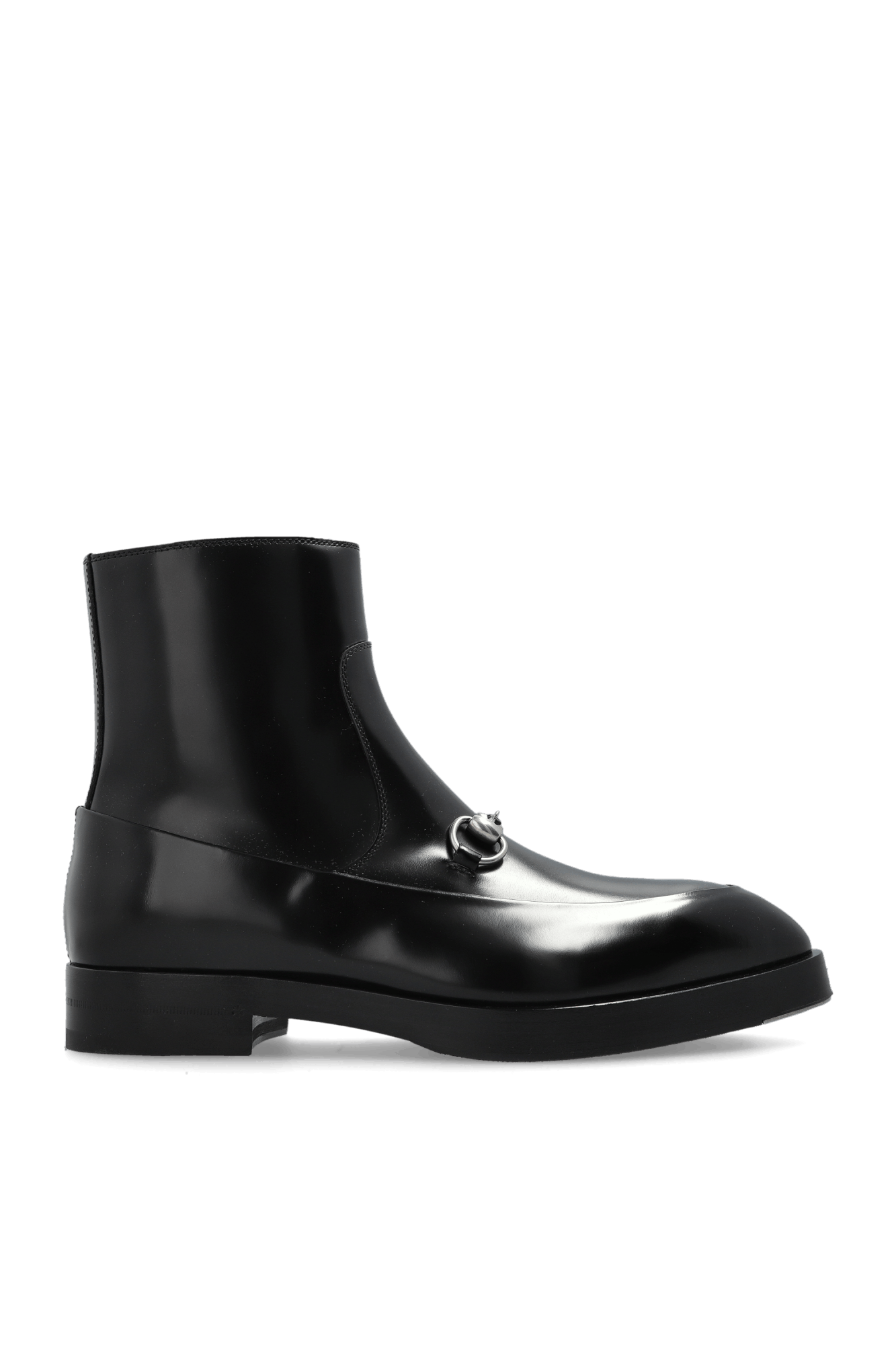 Gucci o1loc1c0426 823583 Men's Ankle Boots With Horsebit in Black Size US 10.5 / EU 43-44 - 1 Thumbnail