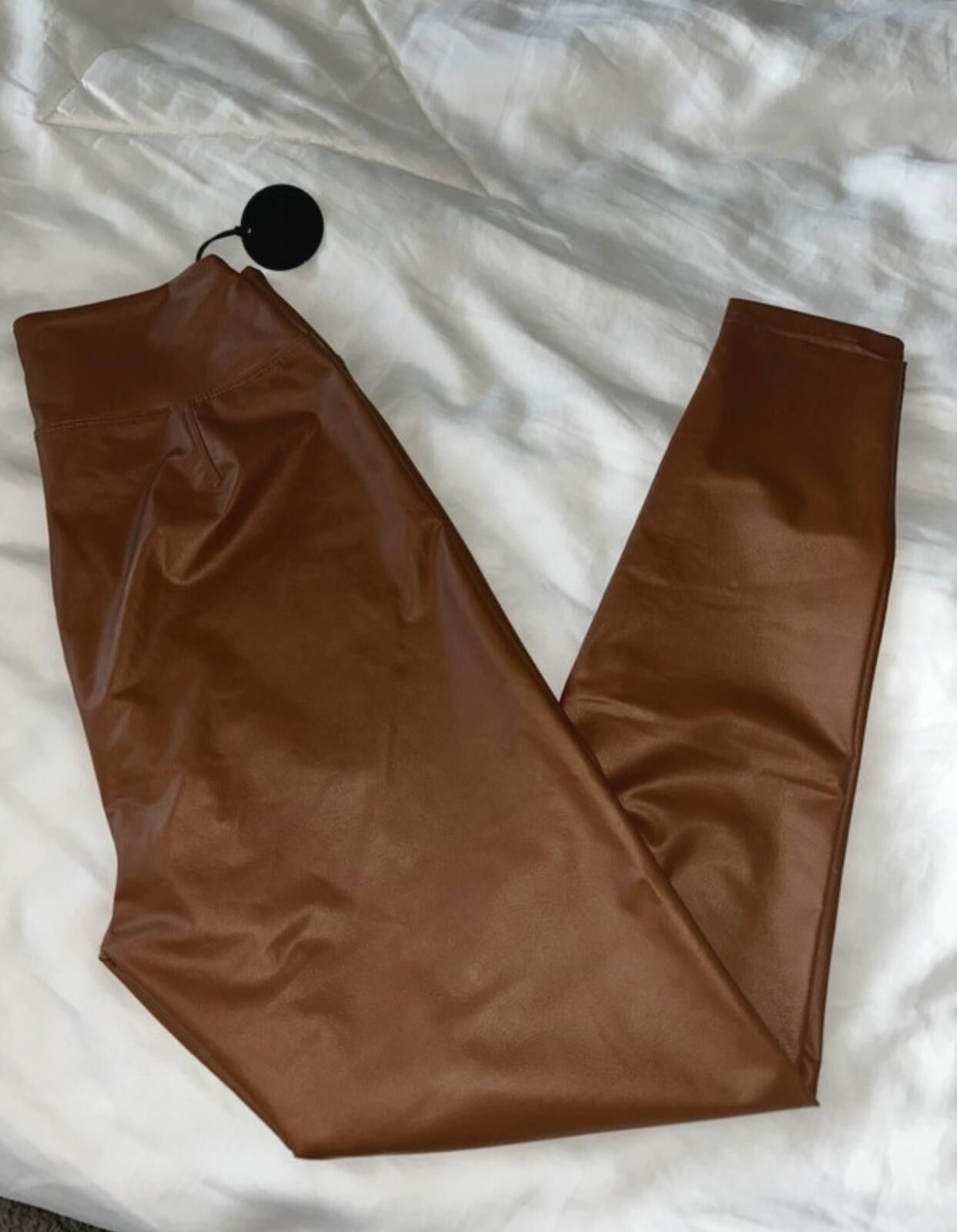 Other OFFLINE By Aerie Faux Leather Brown Leggings NWT Medium Size 32" / US 10 / IT 46 - 5 Thumbnail