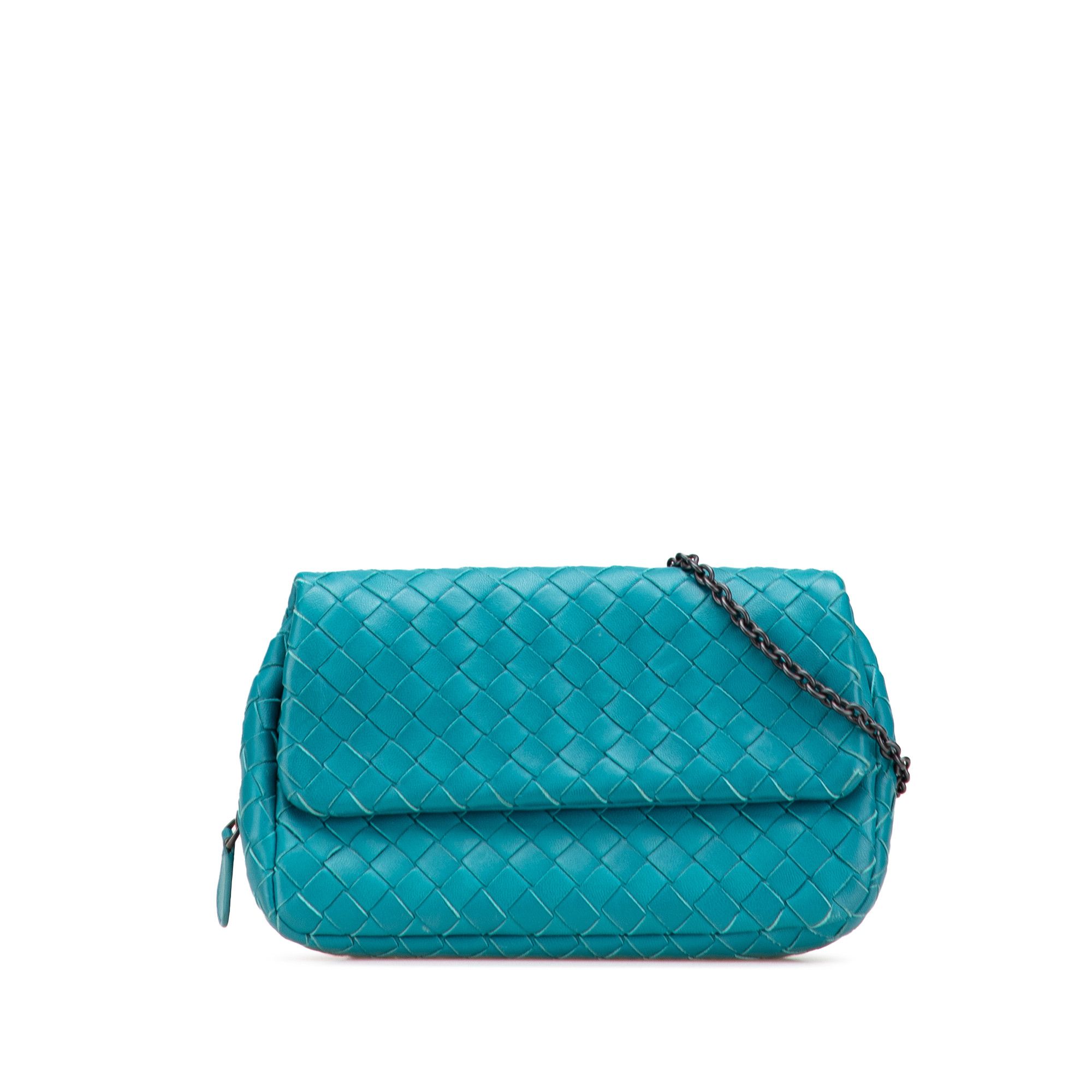 Bottega Veneta Bottega Veneta Mini Nappa Intrecciato Expandable Chain Crossbody Size ONE SIZE - 1 Thumbnail