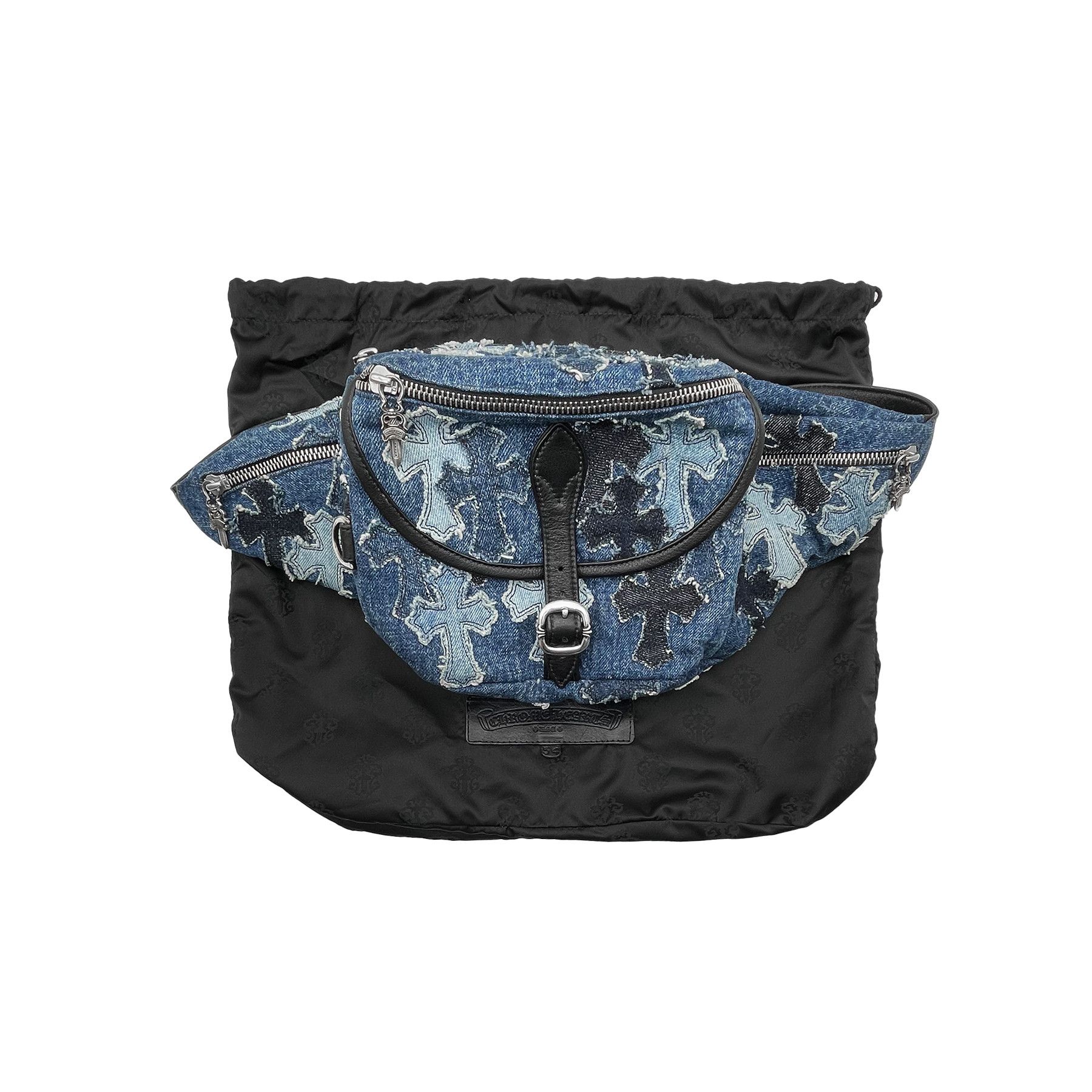 Chrome Hearts Chrome Hearts Denim Cross Patch Waist Bag Size ONE SIZE - 4 Thumbnail