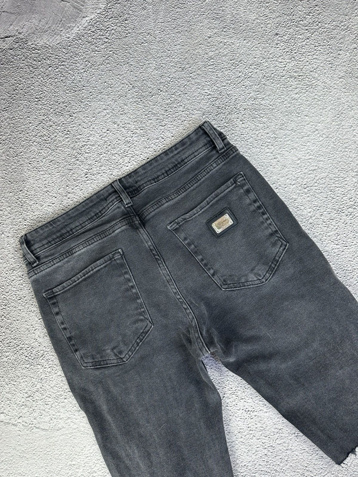 Japanese Brand × Vintage D&G Gold Logo Patch Distressed Denim Y2K Size US 30 / EU 46 - 3 Thumbnail