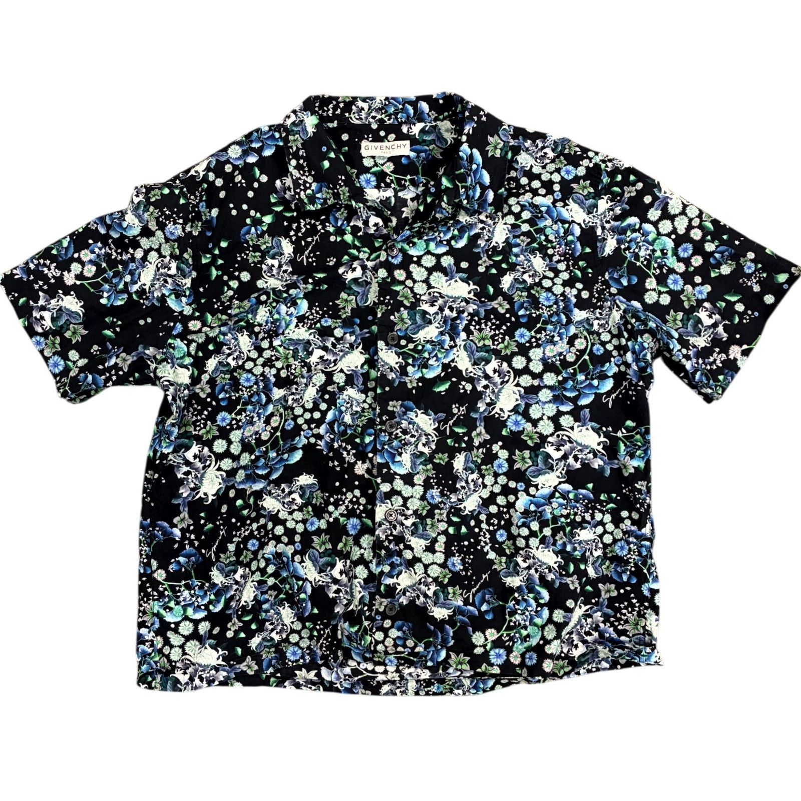 Givenchy Givenchy Floral Button Up Multicolor Shirt Size US M / EU 48-50 / 2 - 1 Thumbnail