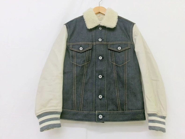 Junya Watanabe Junya Watanabe Denim Leather Sleeve Jacket Size US XS / EU 42 / 0 - 1 Thumbnail
