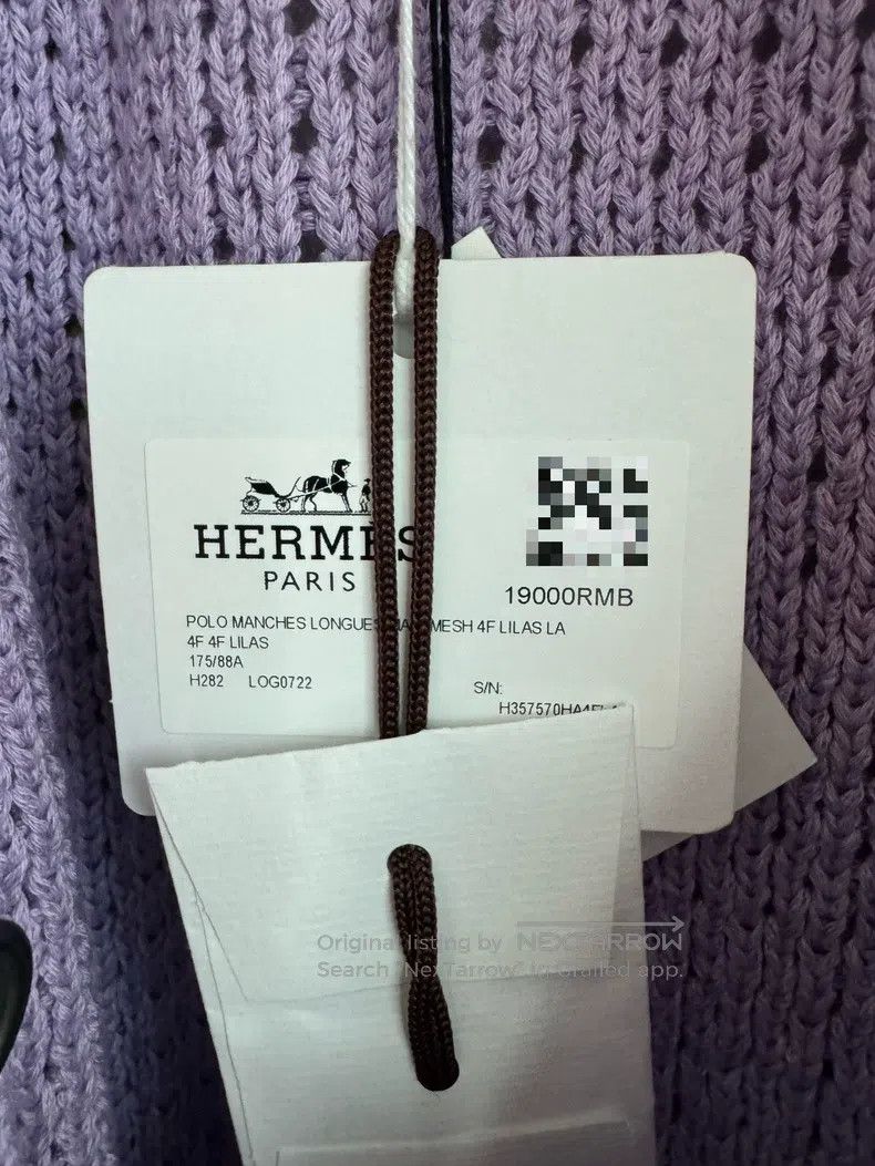 Hermes Hermes Purple Men's Knitted Top Size US L / EU 52-54 / 3 - 5 Thumbnail