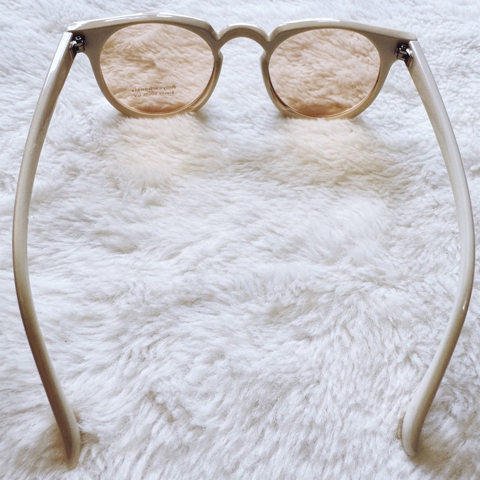 Other Paige White Round Sunglasses Size ONE SIZE - 11 Thumbnail