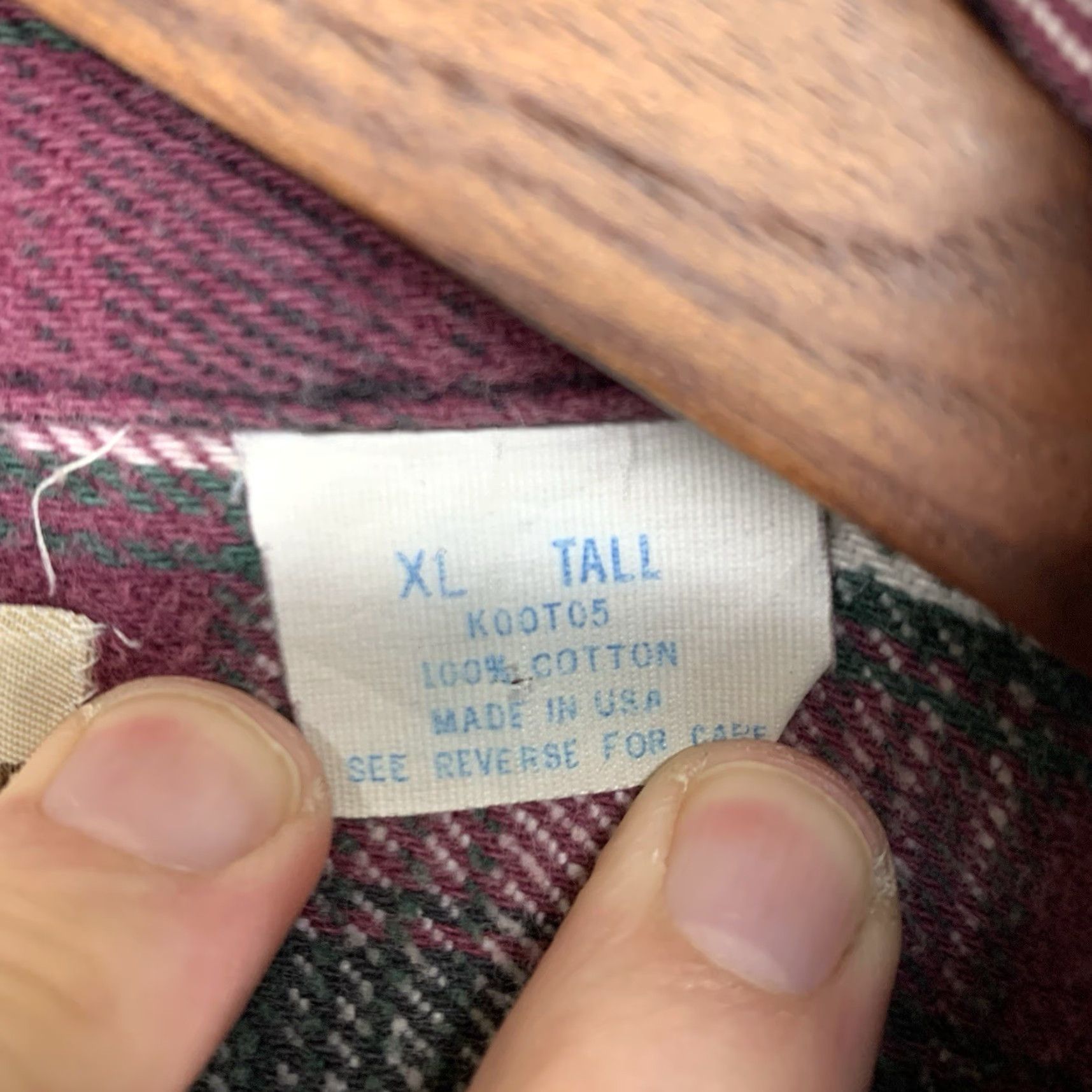 Vintage VINTAGE Men's Flannel Shirt XLT Heavyweight Plaid Cotton 80s Western Casual Winter Fall Size US XL / EU 56 / 4 - 4 Thumbnail
