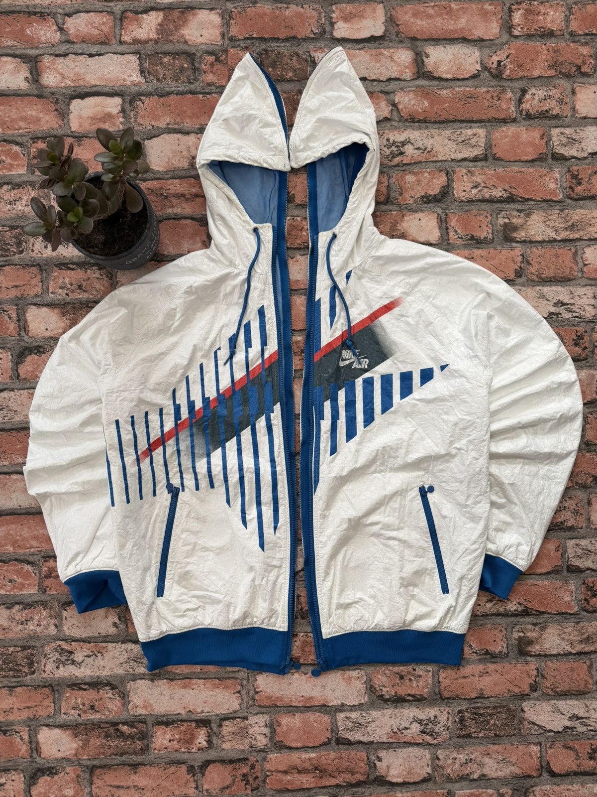 Nike 90’s NIKE RARE FULL ZIP RETRO MULTI BACK LOGO NYLON JACKET Size US M / EU 48-50 / 2 - 2 Thumbnail