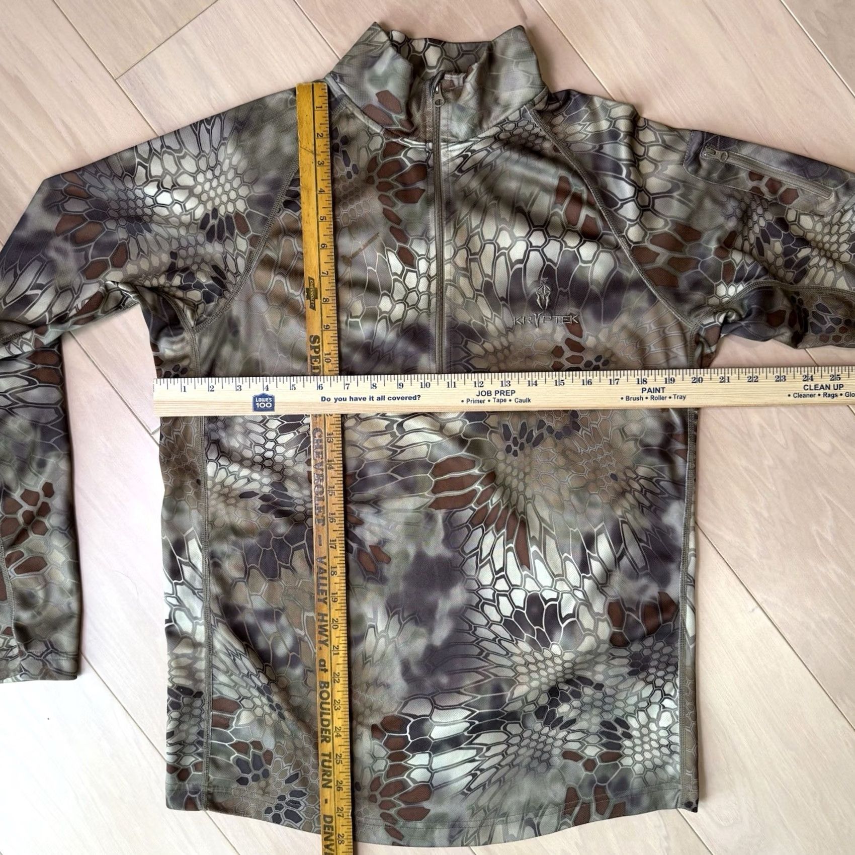 Vintage Kryptek Cronos 1/2 Zip Pullover Jacket Medium Black Lightweight Camouflage Softshell Polyester Regular Mens Size US M / EU 48-50 / 2 - 2 Thumbnail