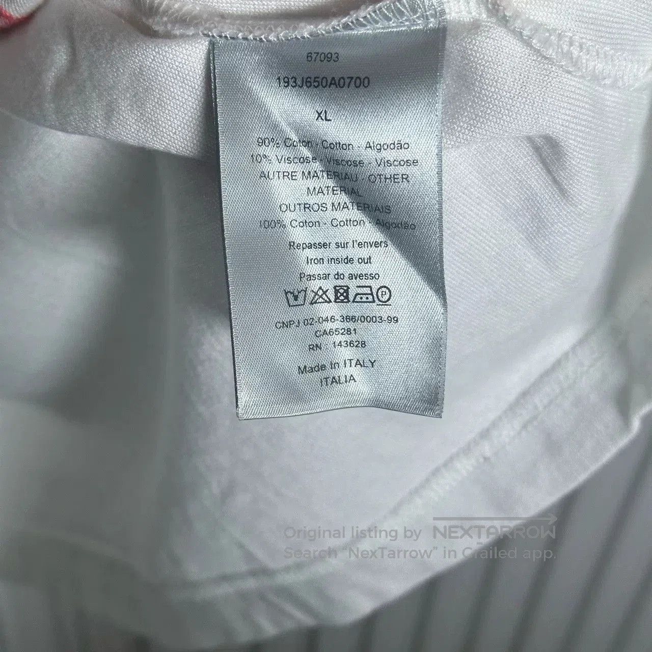 Dior Dior Artist Collaboration White Flocked T. Size US XL / EU 56 / 4 - 4 Thumbnail
