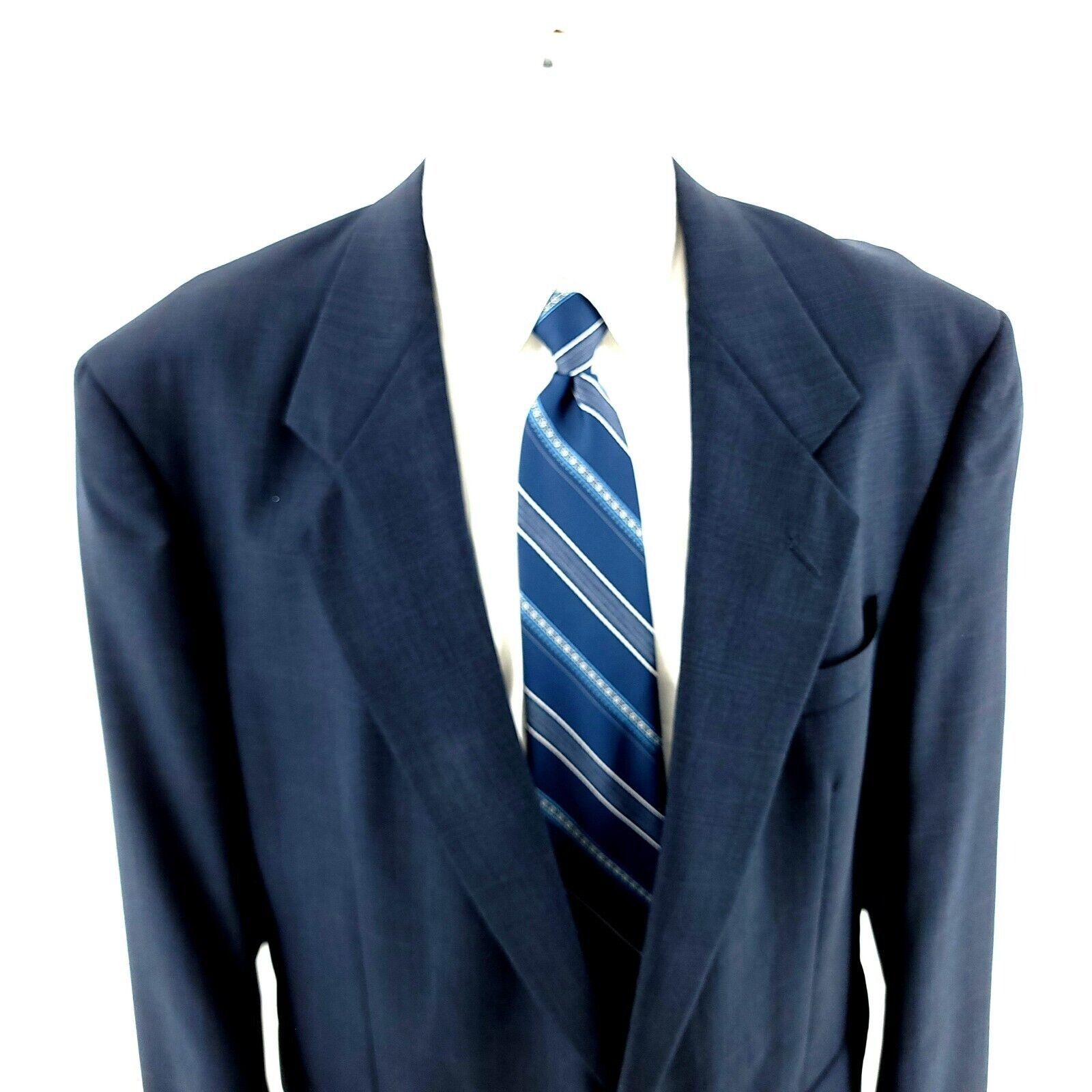 Christian Dior Monsieur Christian Dior Monsieur Wool 2 Button Sport Coat Blue Plaid Size 46R - 1 Thumbnail