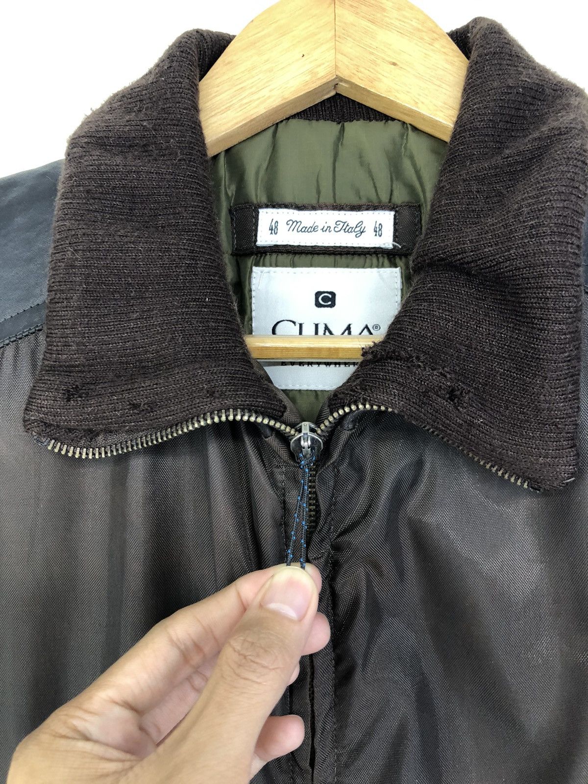 Vintage Vintage Clima Leather Shoulder Vest Jacket Size US L / EU 52-54 / 3 - 6 Thumbnail