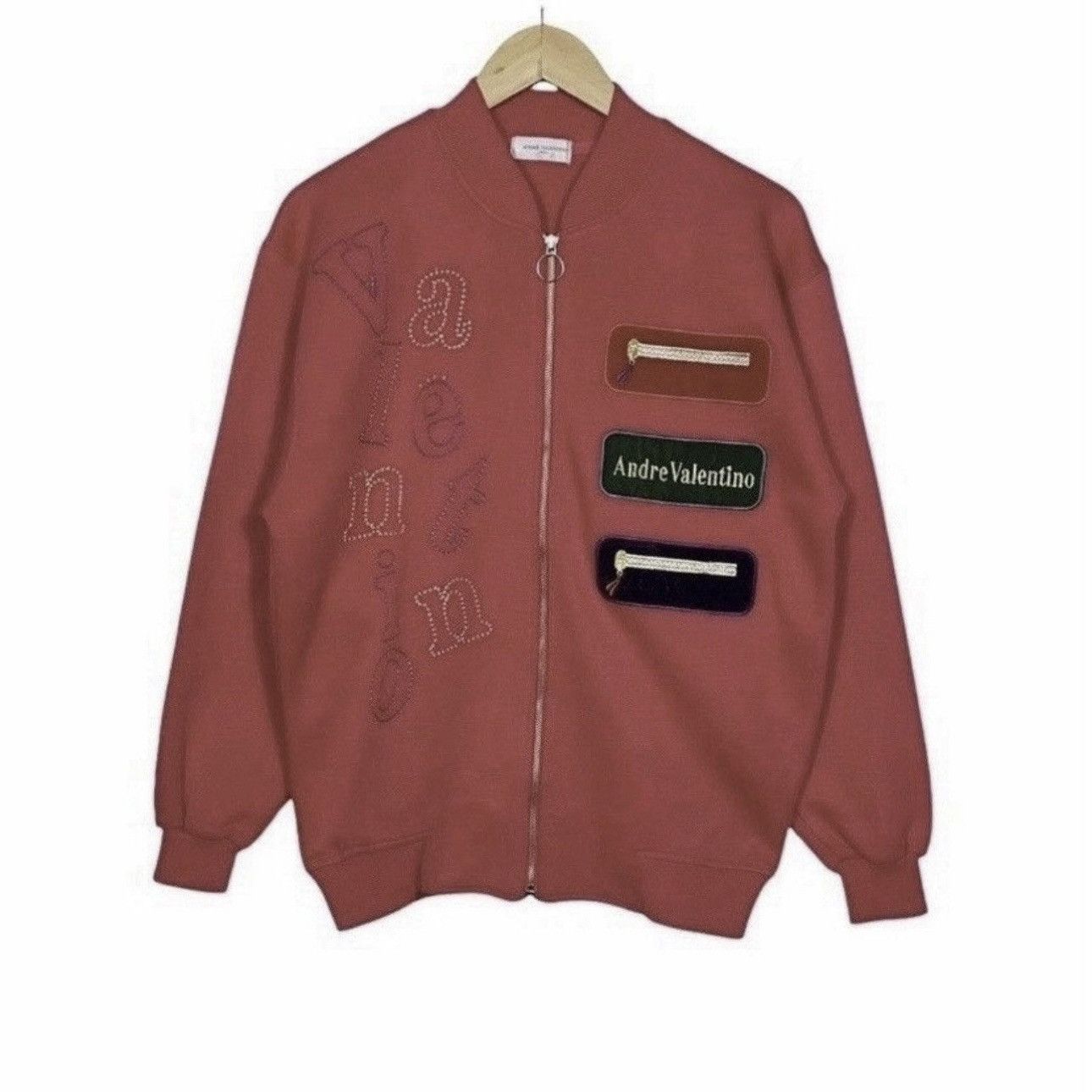 Valentino andre valentino sweater big logo full zipper Size US M / EU 48-50 / 2 - 1 Thumbnail