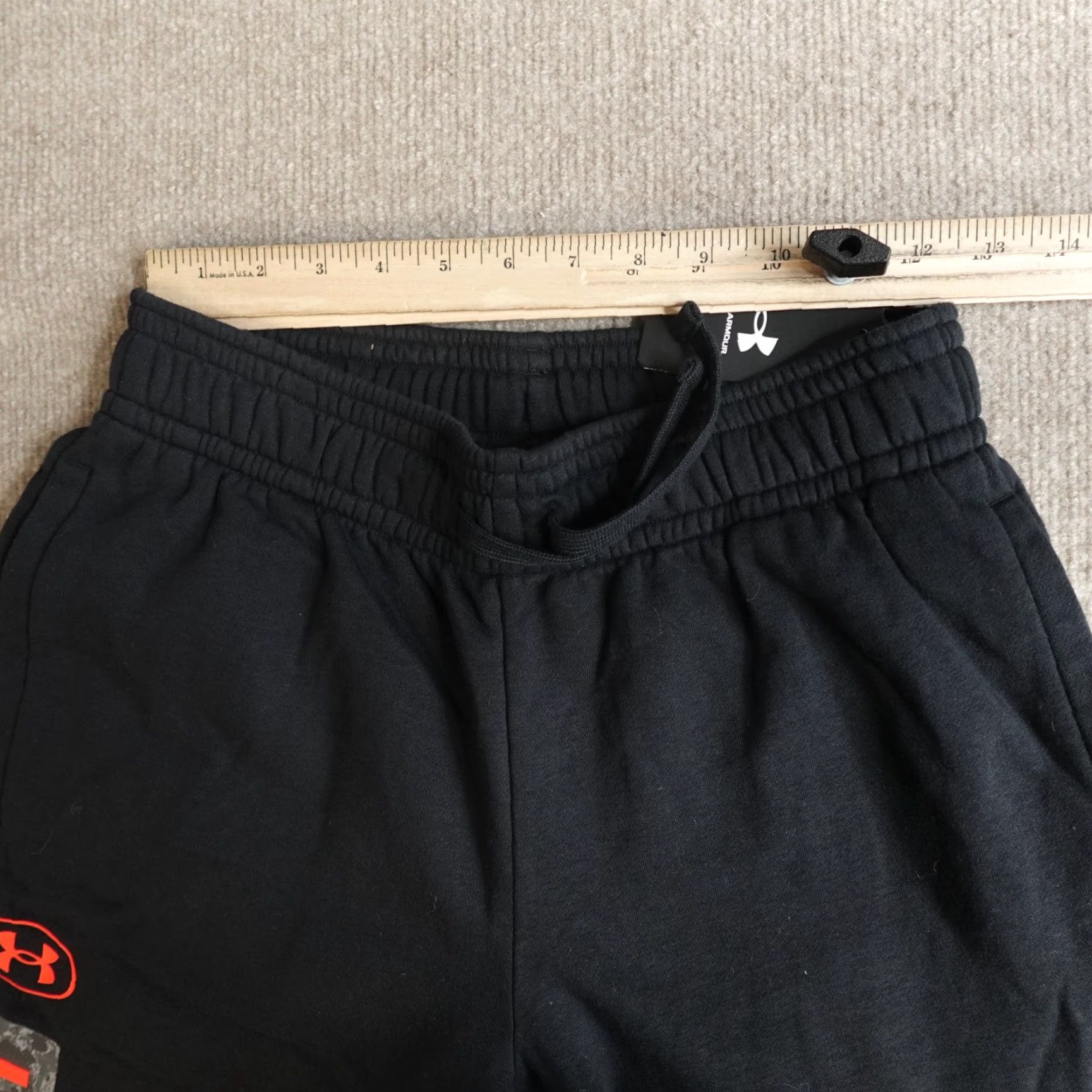 Under Armour Under Armour Mens Pants S Black Rival Joggers Spellout NEW Size US 29 - 5 Thumbnail