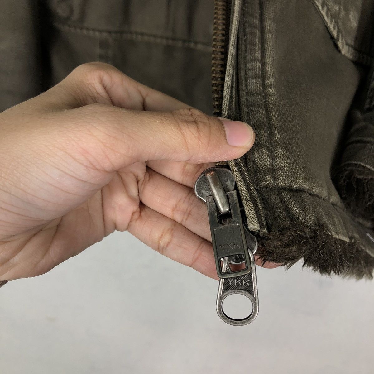 Japanese Brand 🔥Vintage Biker Jacket Military Design Cargo Chore Chevignon Size US L / EU 52-54 / 3 - 14 Thumbnail