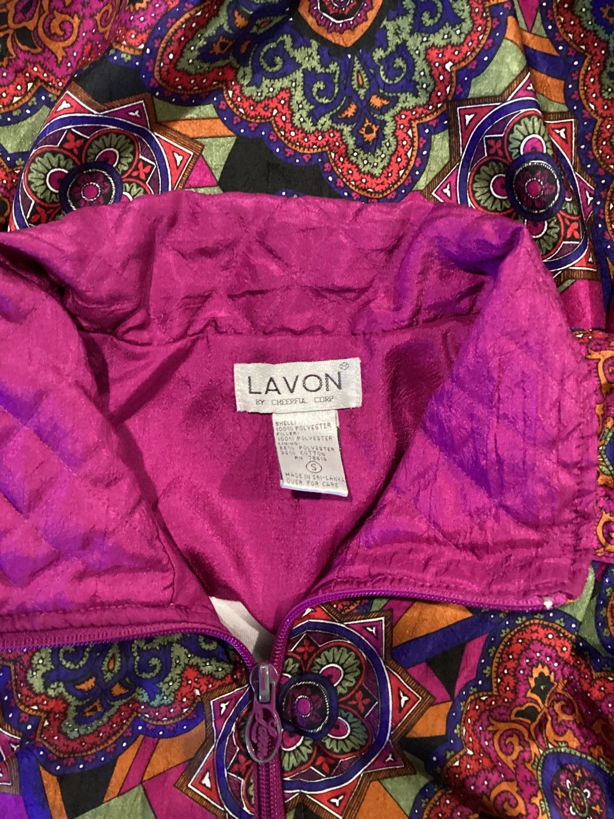 Vintage Vtg Lavon Windbreaker Size S / US 4 / IT 40 - 2 Thumbnail