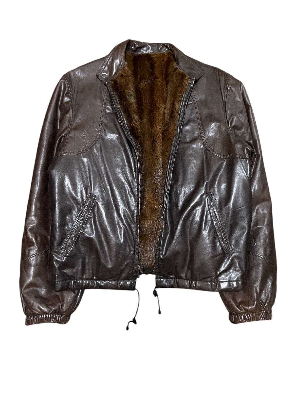 Unsound Rags Vintage leather jacket with fur lining Size US M / EU 48-50 / 2 - 1 Thumbnail