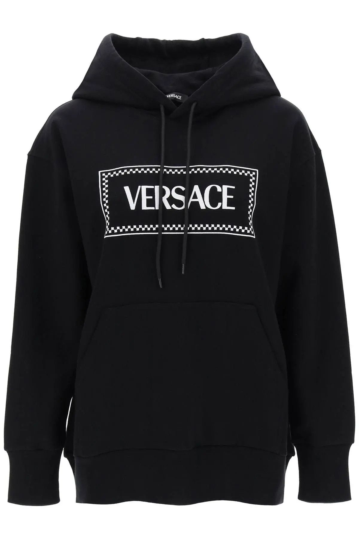 image of Versace O1S22I1N1223 Hoodie In Black, Women's (Size Small)