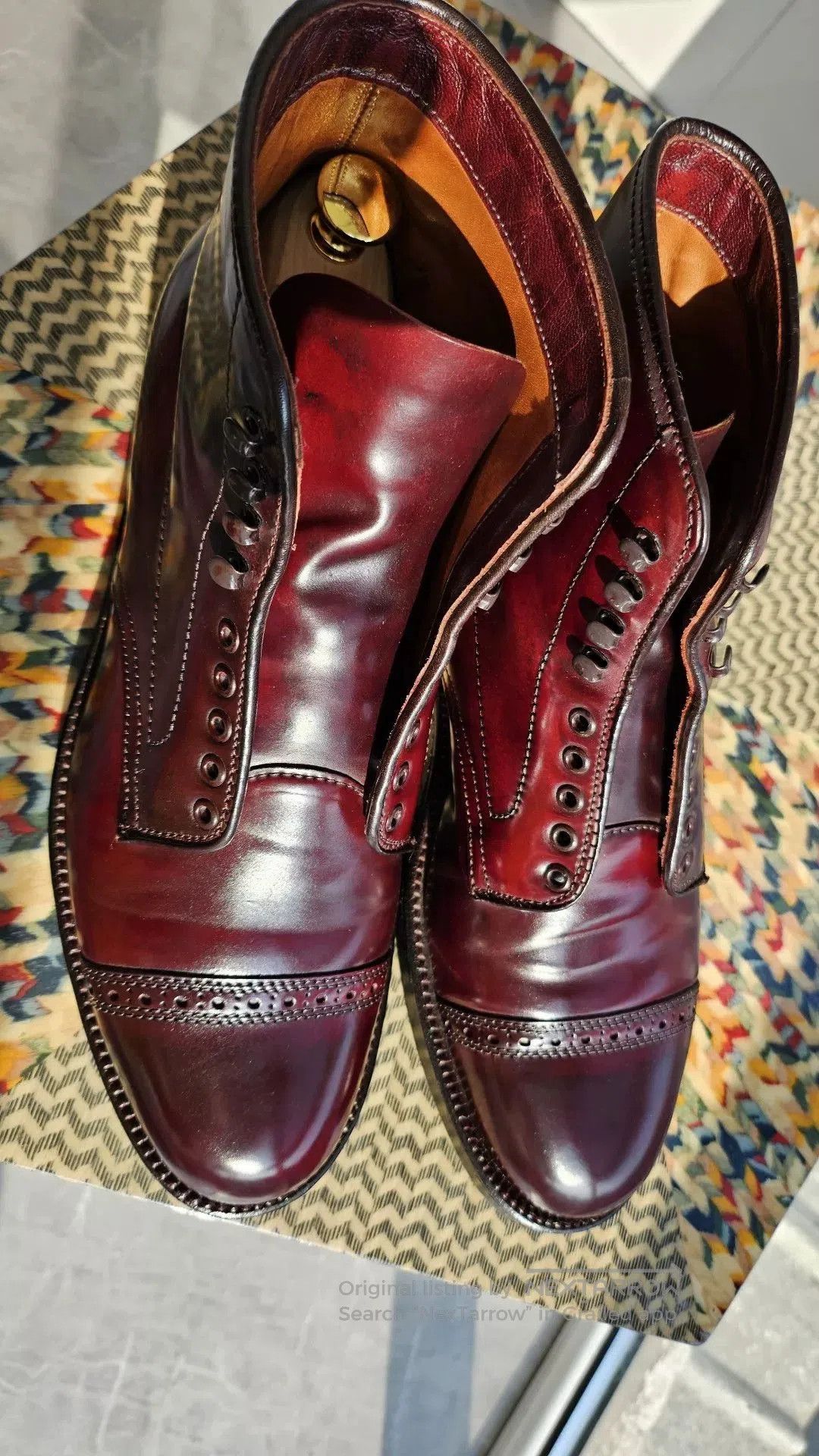 Alden Alden Horween Shell Cordovan Paratrooper Boots. Size US 7.5 / EU 40-41 - 3 Thumbnail