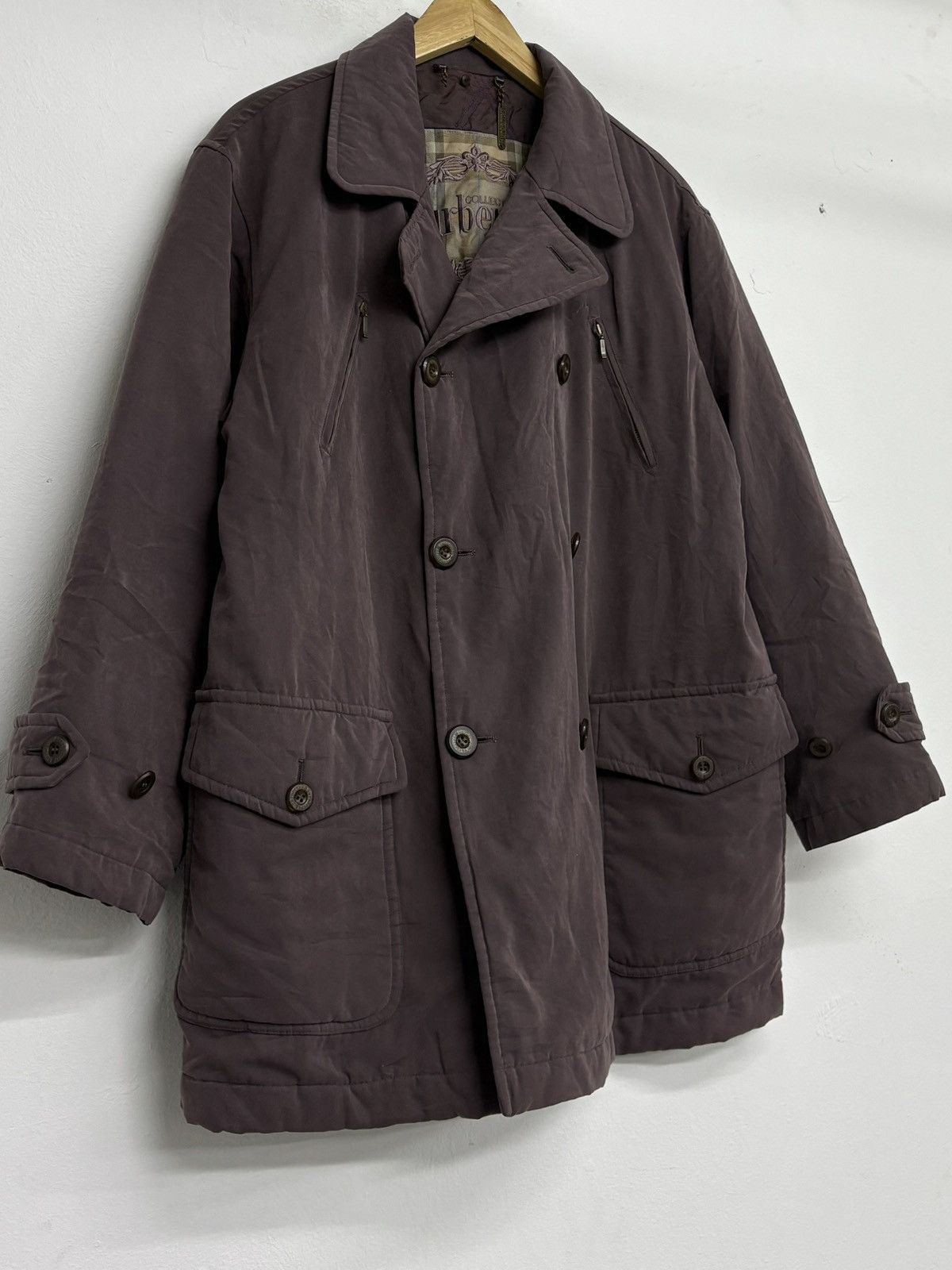 Burberry Burberry Prorsum Double Breasted Burgundy quilted jacket Size US L / EU 52-54 / 3 - 2 Thumbnail