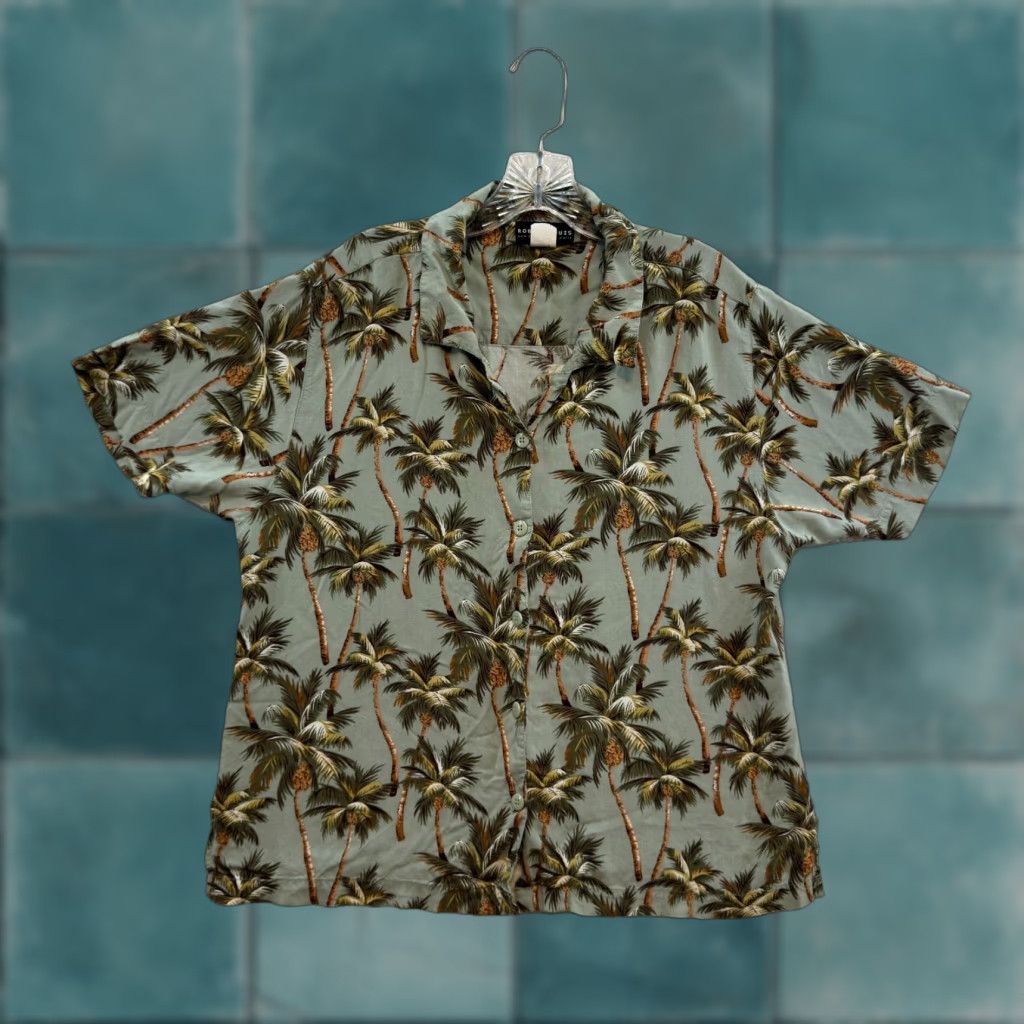 Vintage VINTAGE Robert Louis Hawaiian Button Blouse Shirt XL Womens Palm Trees Print Size XL / US 12-14 / IT 48-50 - 1 Thumbnail