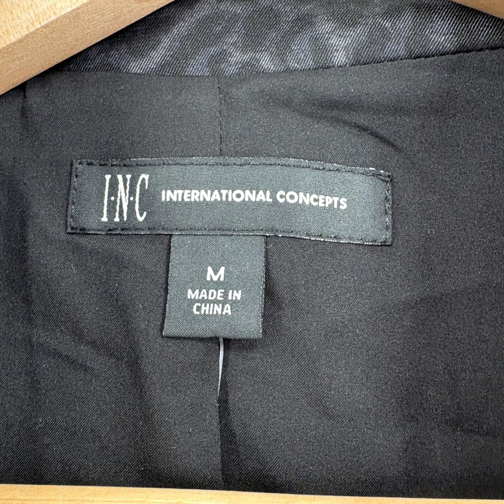 Vintage INC International Concepts Blazer Womens M Gray Cheetah Print Double Breasted Blazer Animal Print Fall Office Casual Womens M Size M / US 6-8 / IT 42-44 - 4 Thumbnail