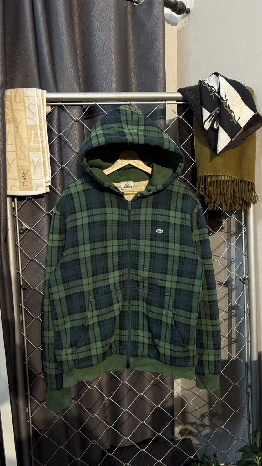 Lacoste LACOSTE 4 WINTER HOODED JUMPER PLAID Size US M / EU 48-50 / 2 - 1 Thumbnail