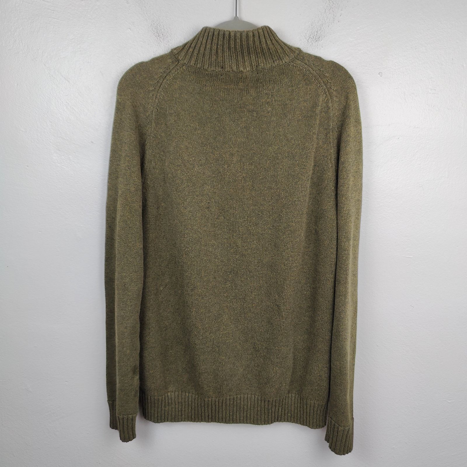 J.Crew J Crew Knit Henley Sweater Mens Large Olive Green Size US L / EU 52-54 / 3 - 5 Thumbnail