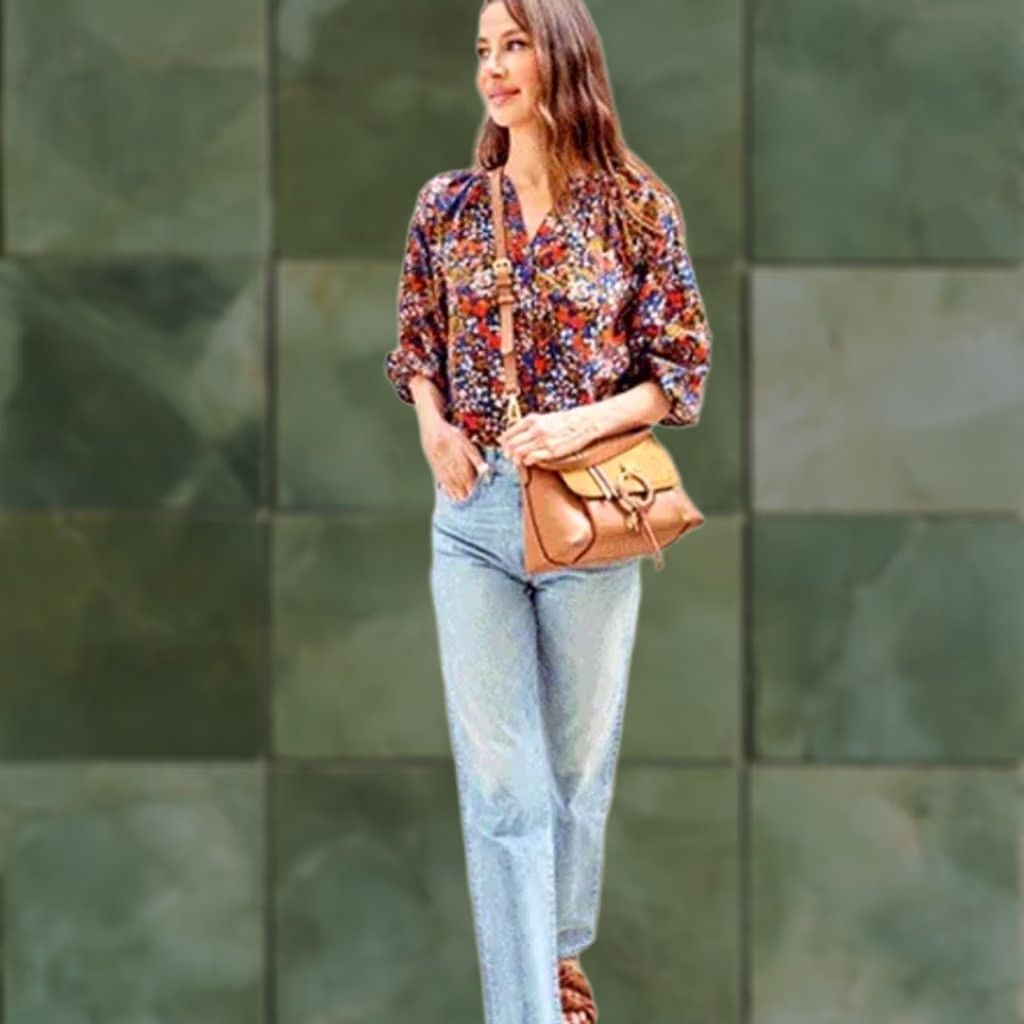 Apiece Apart Apiece Apart Floral Shirt Blouse Women’s Cotton Silk Sz Small Multicolor Size S / US 4 / IT 40 - 1 Thumbnail