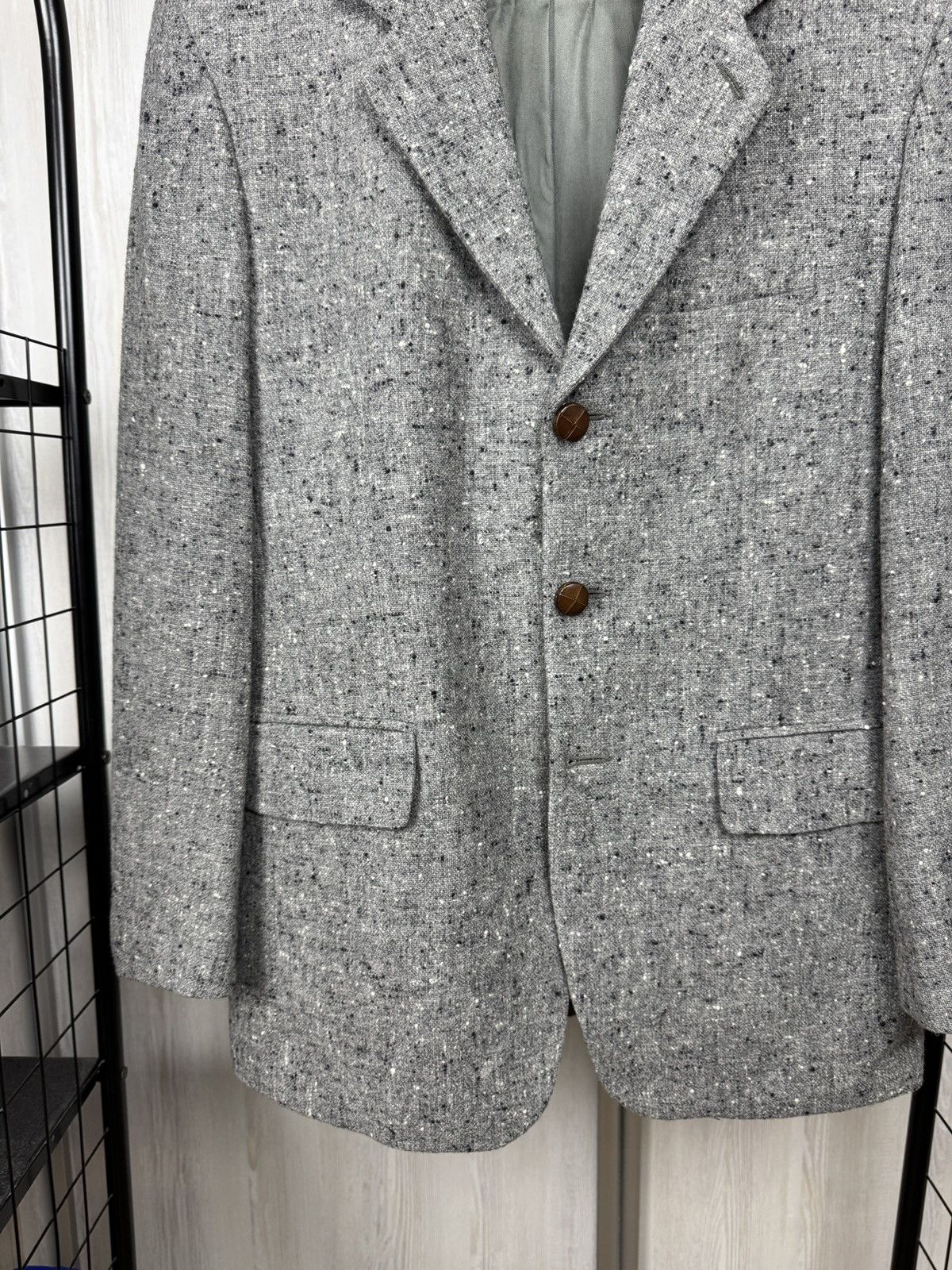 Yves Saint Laurent Yves Saint Laurent x Lanificio Paoletti wool tweed blazer Size 38R - 5 Thumbnail