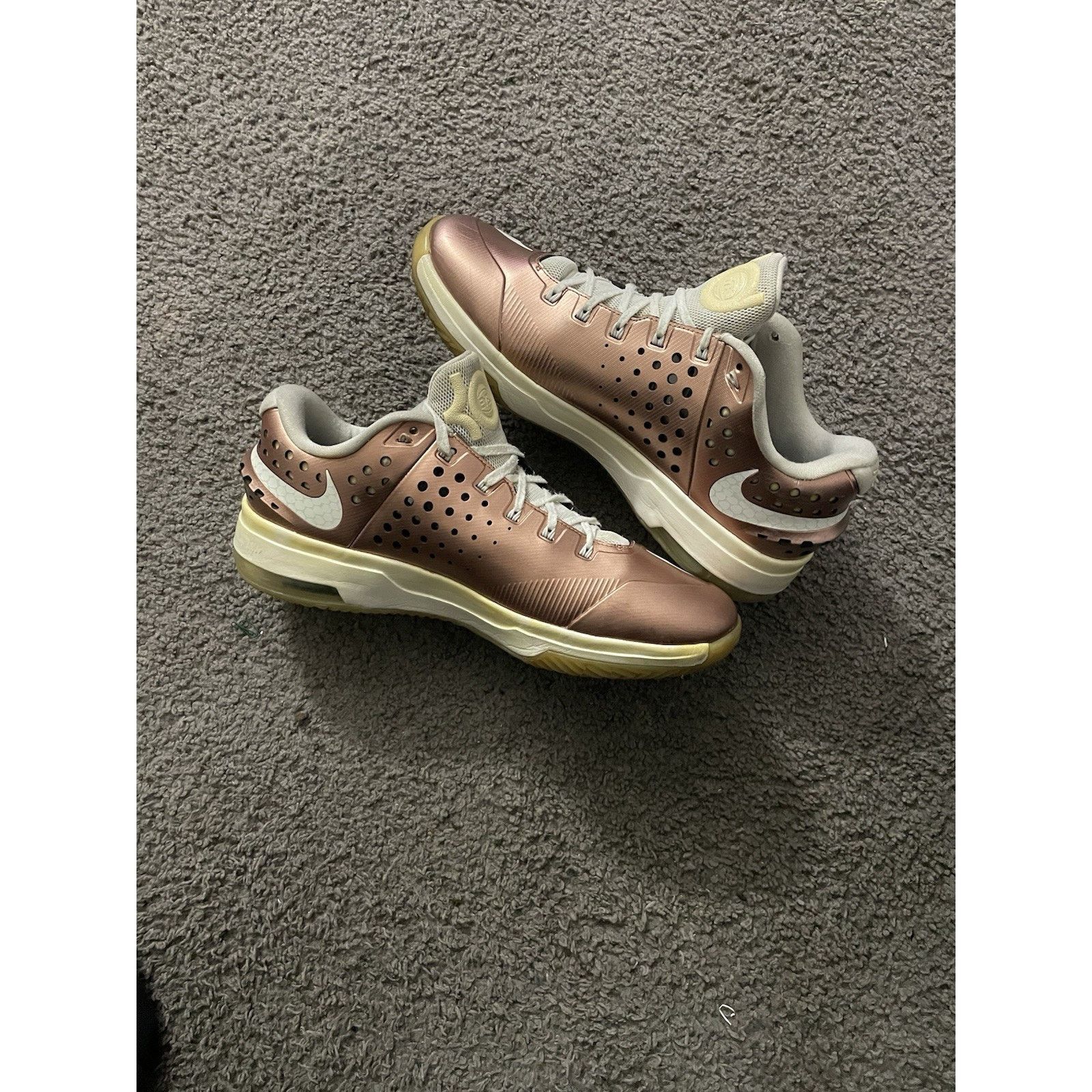 Nike Size 13- Nike KD 7 Elite EYBL Bronze & White 800514-914 Size US 13 / EU 46 - 3 Thumbnail