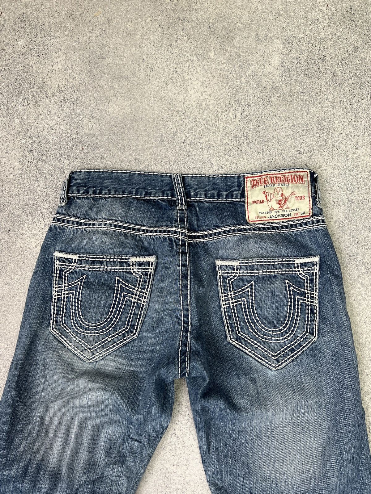 True Religion × Vintage CRAZY TRUE RELIGION Y2K JACKSON SHORTS CHIEF KEEF STYLE Size US 32 / EU 48 - 19 Thumbnail