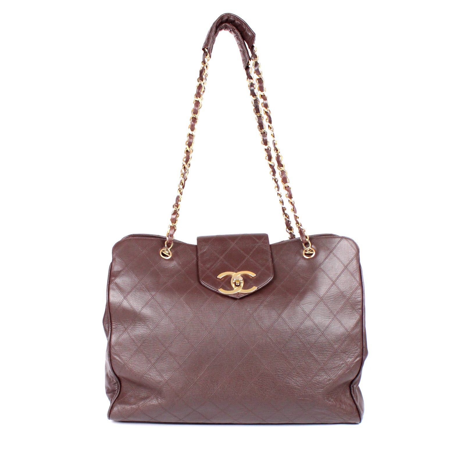 image of Chanel - Supermodel Weekender Tote Bag in Brown, Women's