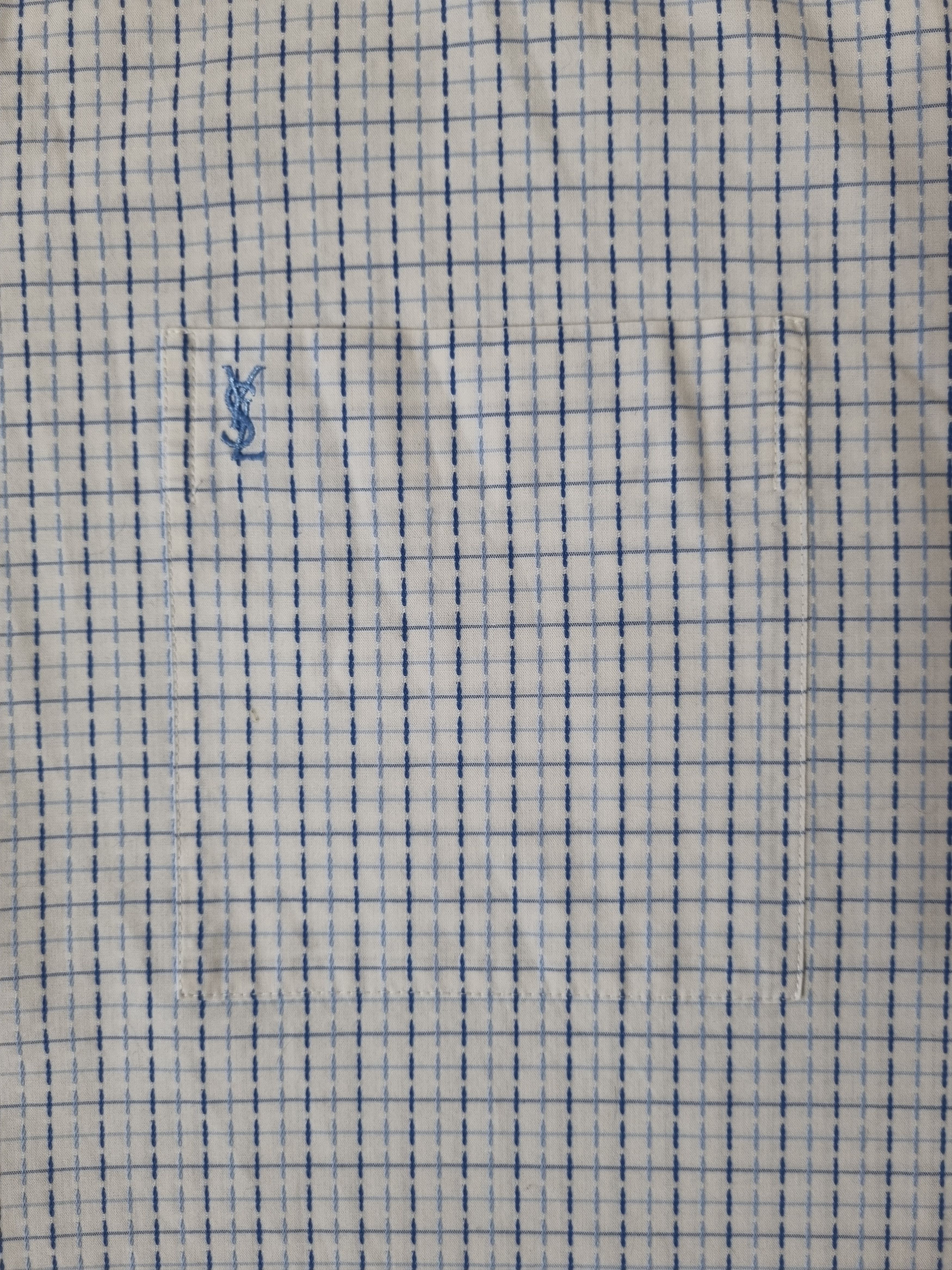 Vintage Vintage Yves Saint Laurent Short Sleeve Shirt Size US XL / EU 56 / 4 - 5 Thumbnail