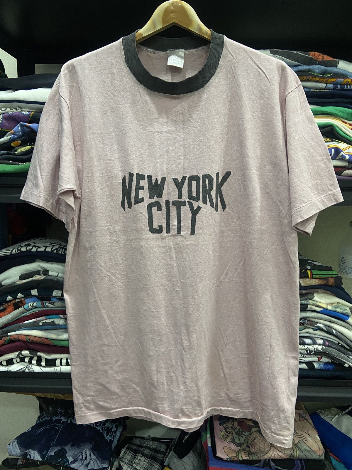 Band Tees 🔥Vintage 80s 90s New York City John Lennon Beatles T-Shirt Size US L / EU 52-54 / 3 - 1 Thumbnail