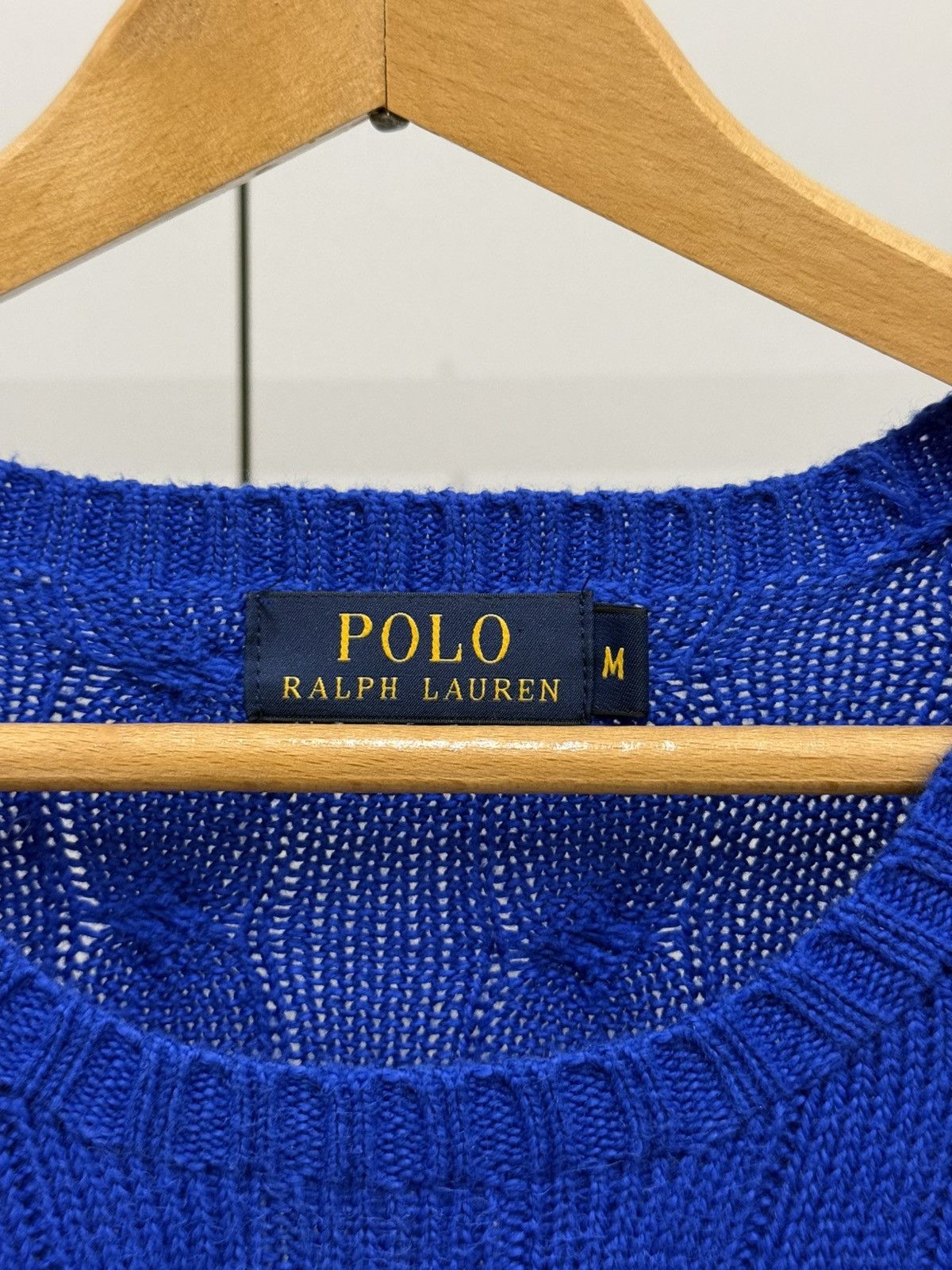 Polo Ralph Lauren Vintage Polo Ralph Lauren Cotton Knitted Blue Sweater RRL Size US M / EU 48-50 / 2 - 4 Thumbnail