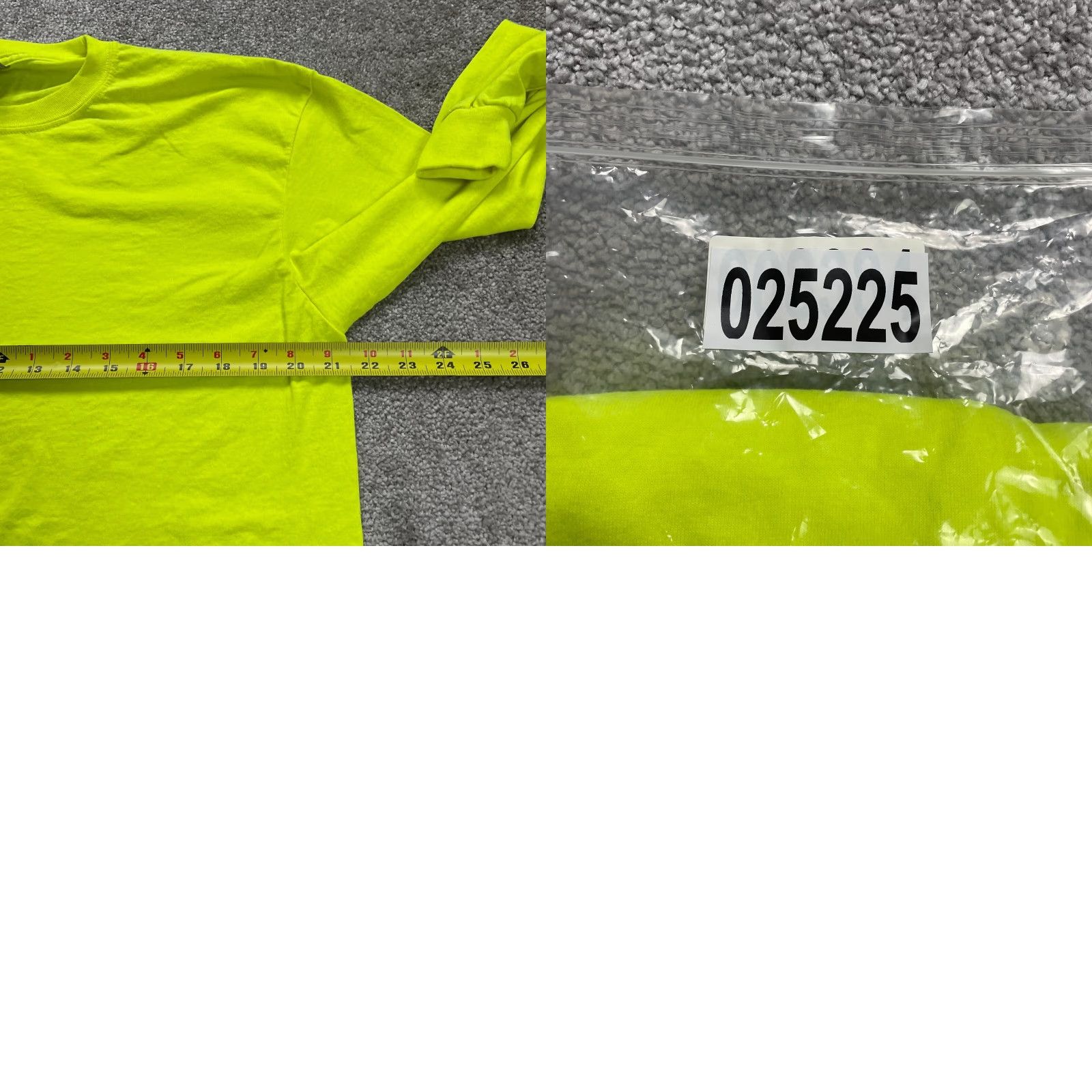 Gildan Gildan Dry Blend Basic Crew Neck T-Shirt Mens Large Neon Green Long Sleeve Tee Size US L / EU 52-54 / 3 - 8 Thumbnail