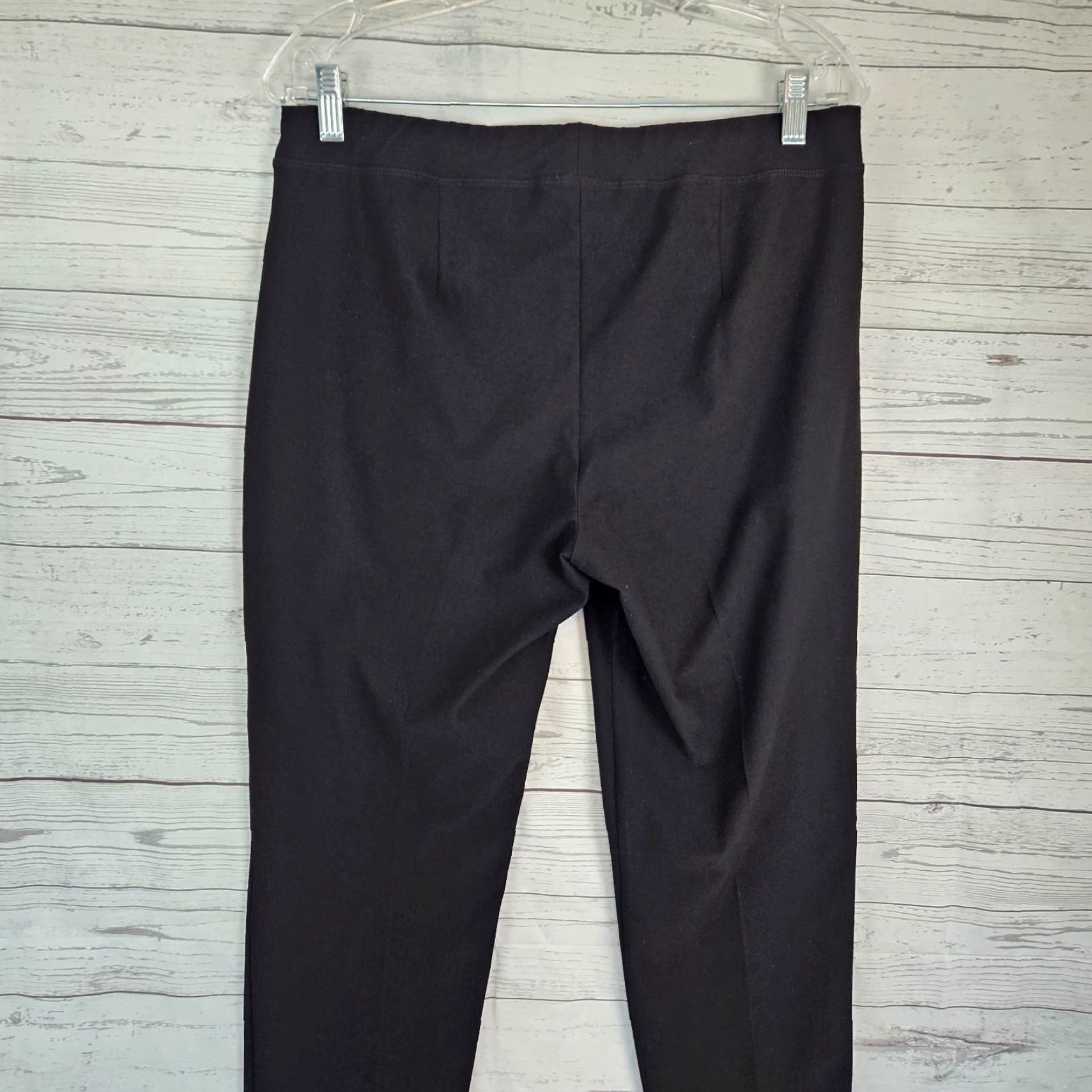 Eileen Fisher Eileen Fisher Womens Ankle Pant Sz M Black Pull On Size 32" / US 10 / IT 46 - 4 Thumbnail