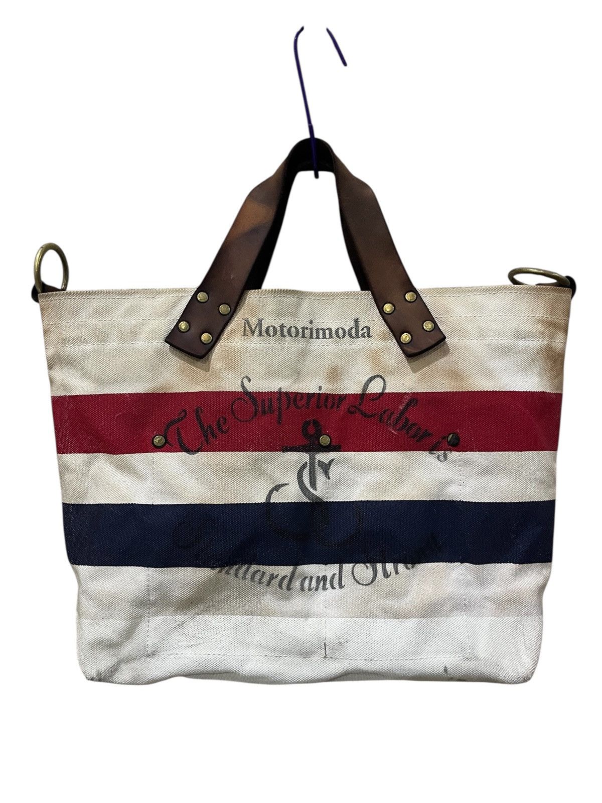 Japanese Brand vintage THE SUPERIOR LABOUR JPN CANVAS LEATHER SHOULDER BAG Size ONE SIZE - 1 Thumbnail