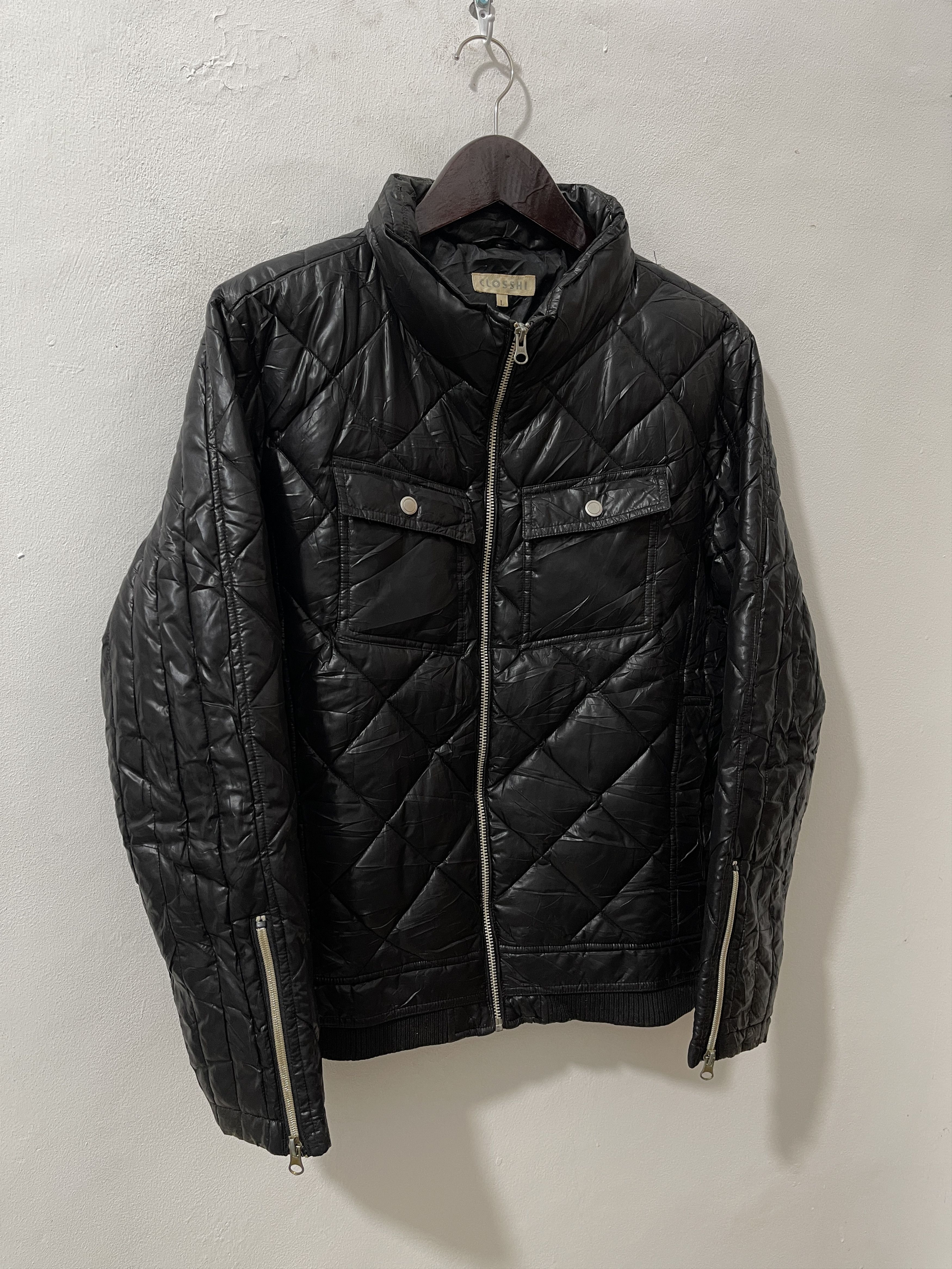 Japanese Brand 2000s Closshi Japan Archive Fur Puffer LGB Vkei Style Jacket Size US L / EU 52-54 / 3 - 3 Thumbnail