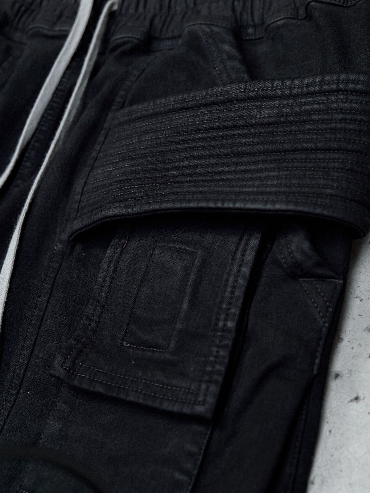 Rick Owens Drkshdw RICK OWENS DRKSHDW CREATCH CARGO PANTS -BLACK Size US 30 / EU 46 - 6 Thumbnail