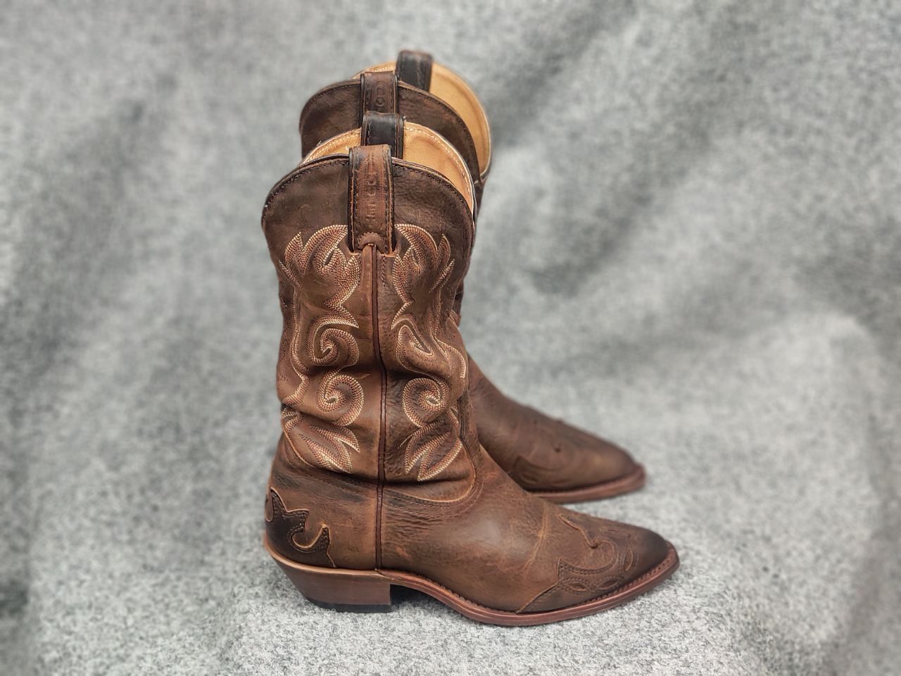 Boulet Vintage Boulet Canada Made Brown Western Cowboy W Boots Size US 7.5 / IT 37.5 - 2 Thumbnail